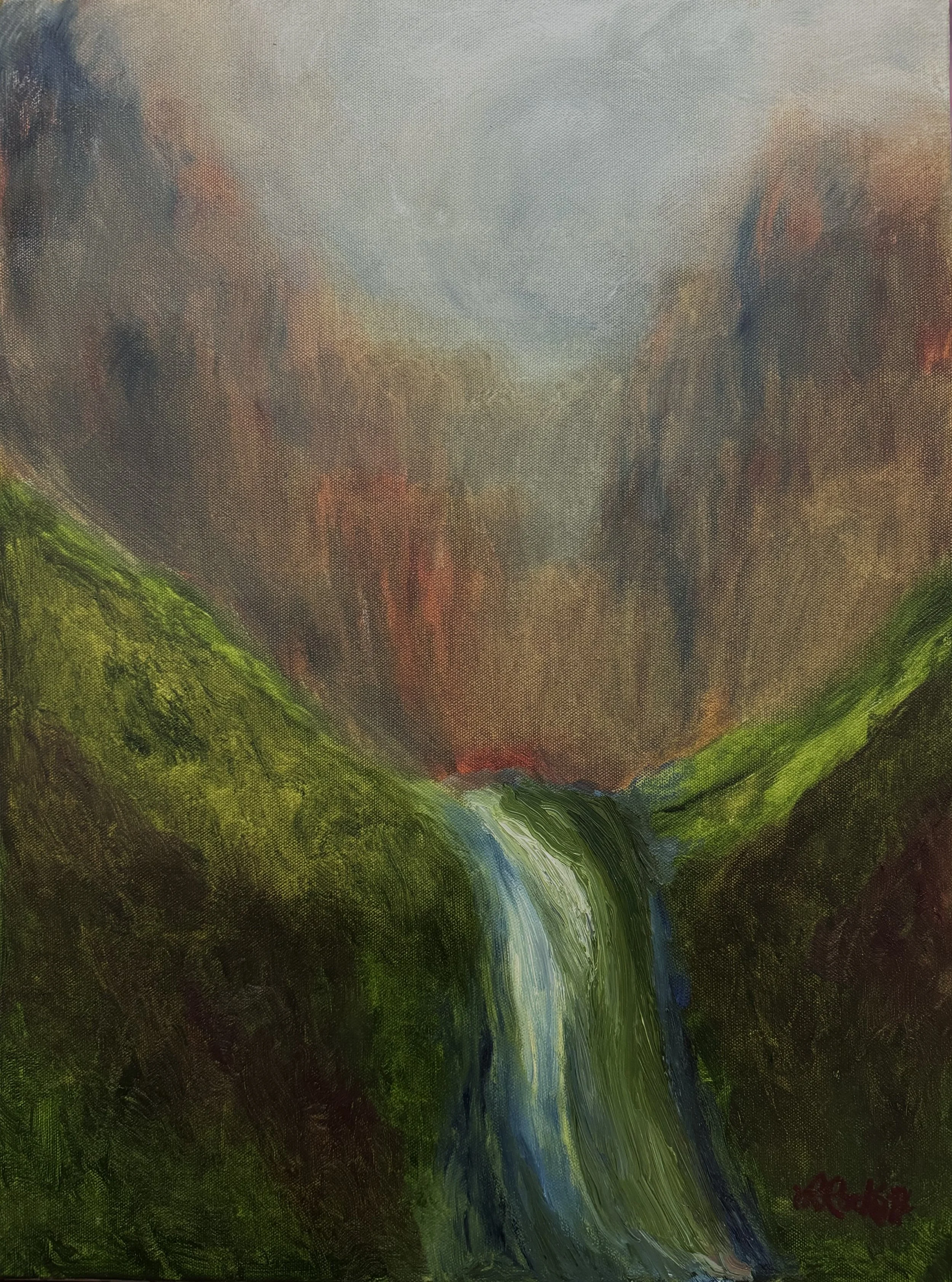 Autumn Flow, 2023, Oil on canvas, 60.96 x 45.72 cm