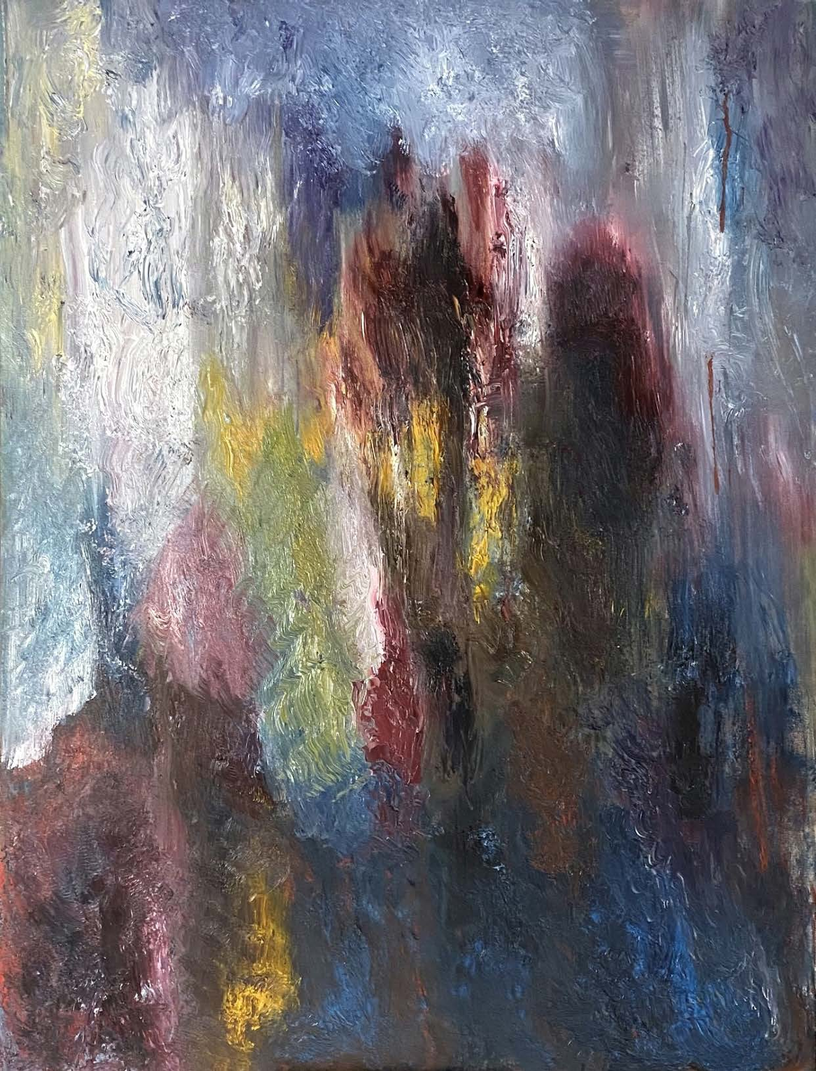 Deep Impact, 2023, Oil on canvas, 101.6 x 76.2