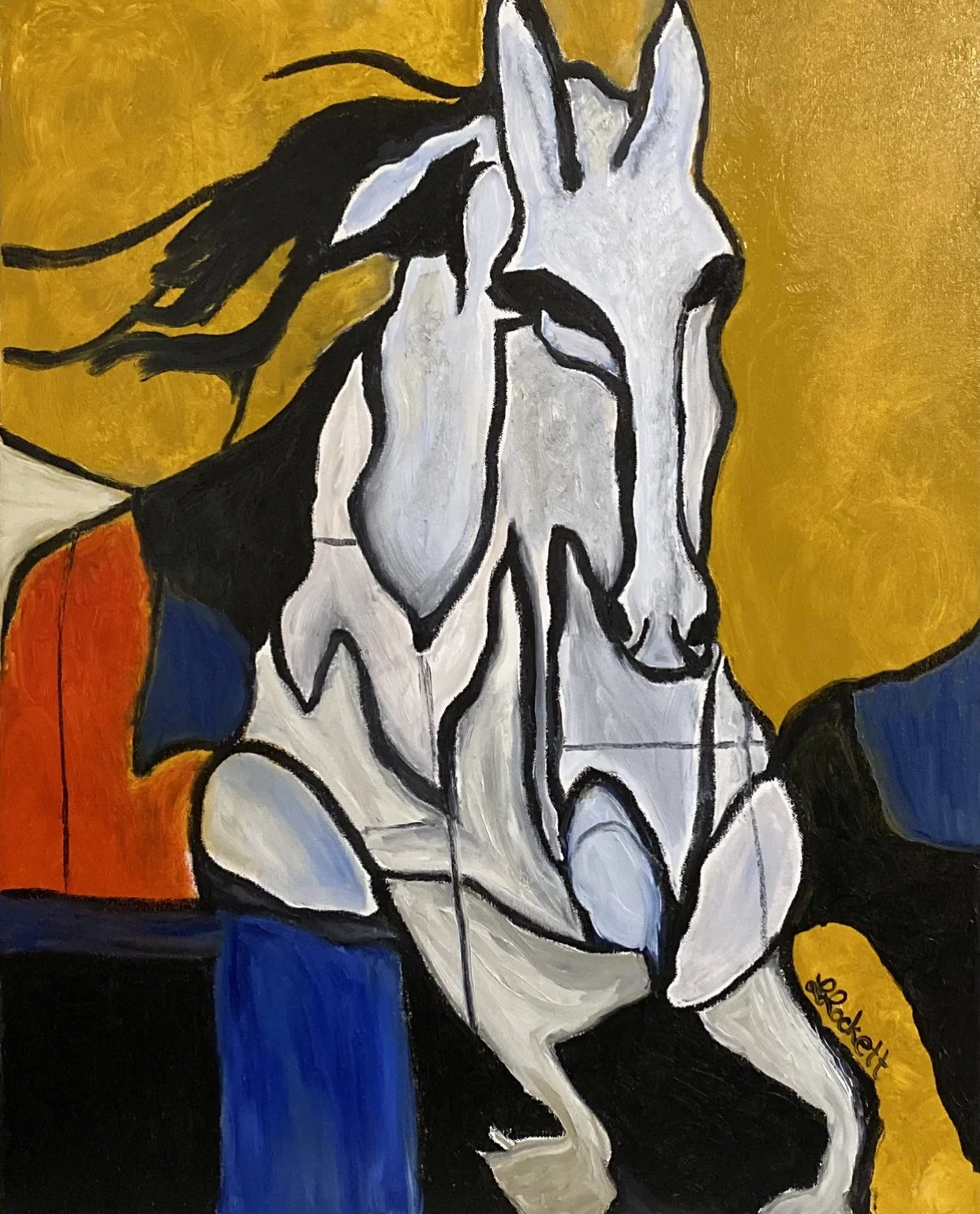 Running Wild Abstract, 2024, Oil on canvas, 76.2 x 60.96 cm