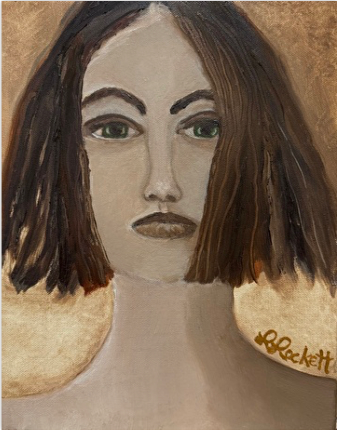 Poised with Confidence, 2025, Oil on canvas, 35.56 x 27.94 cm