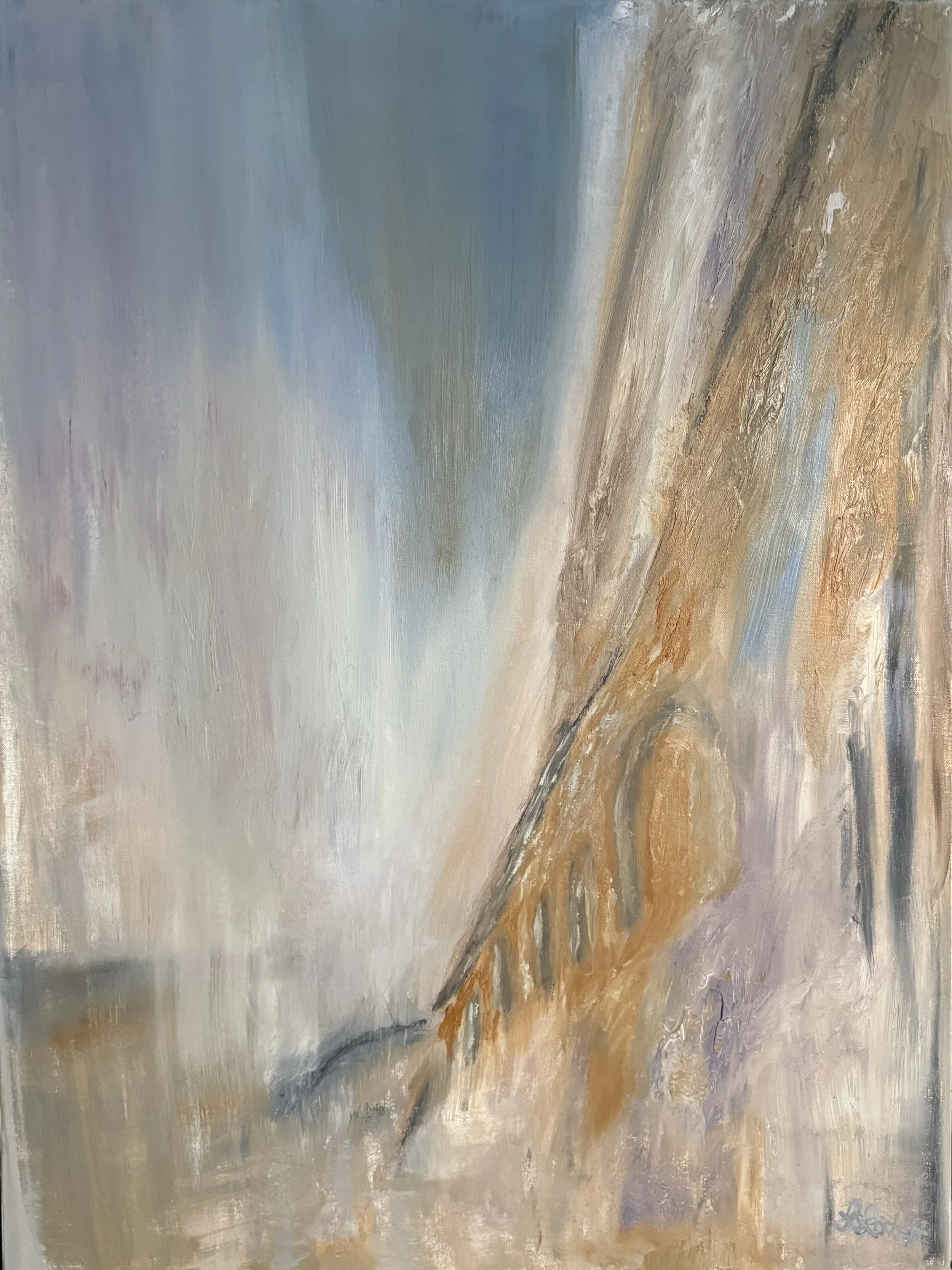 Chasing Midnight, 2024, Oil on canvas, 101.6 x 76.2 cm