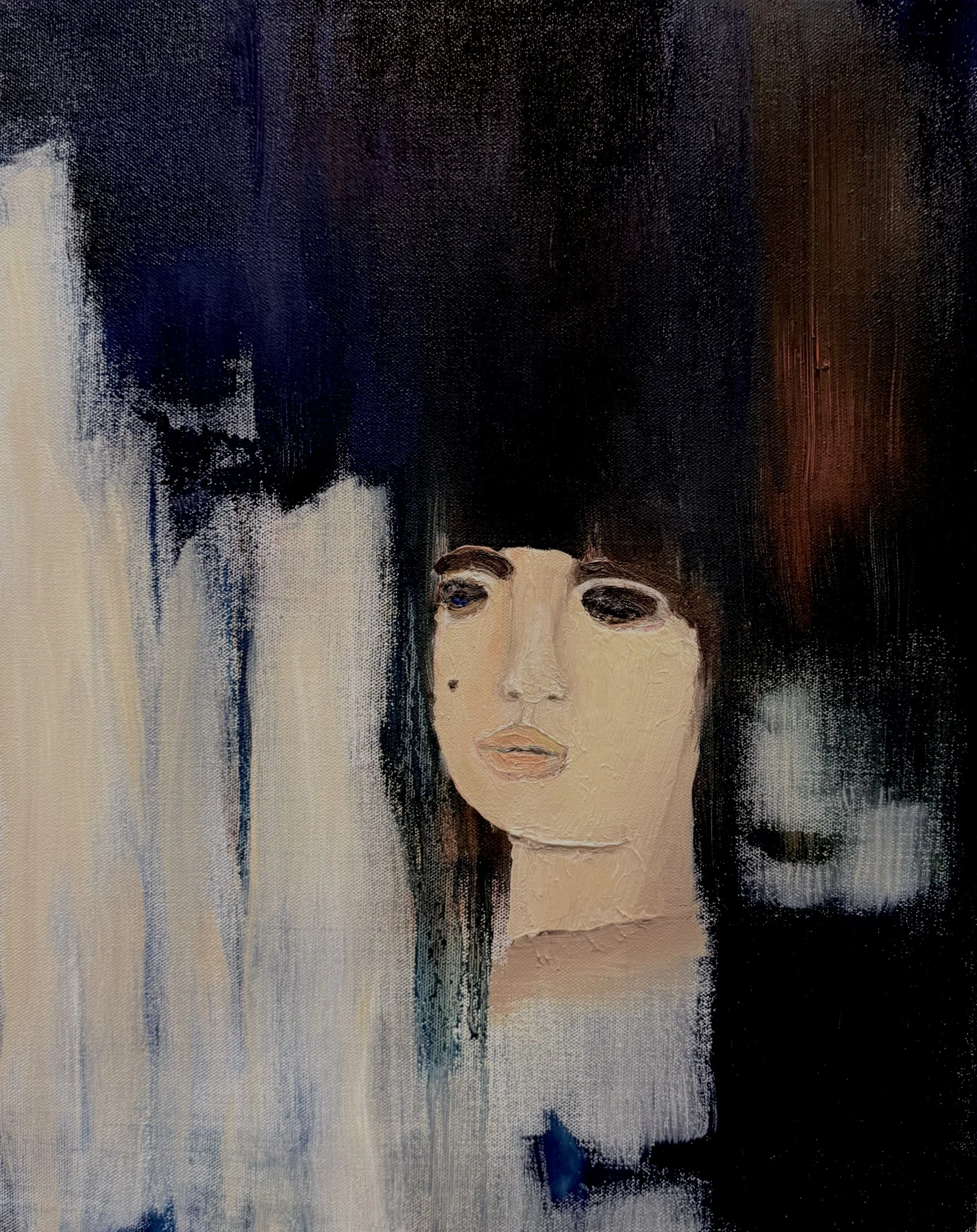 Beneath the Surface, 2025, Oil on canvas, 50.8 x 40.6 cm