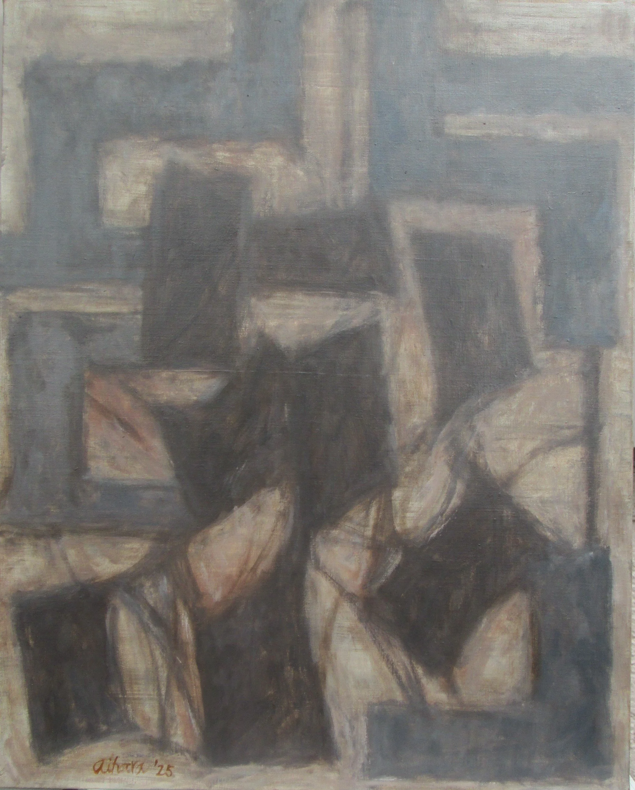 Verko G31, 2025, oil on vanvas, 72.7×90.9cm