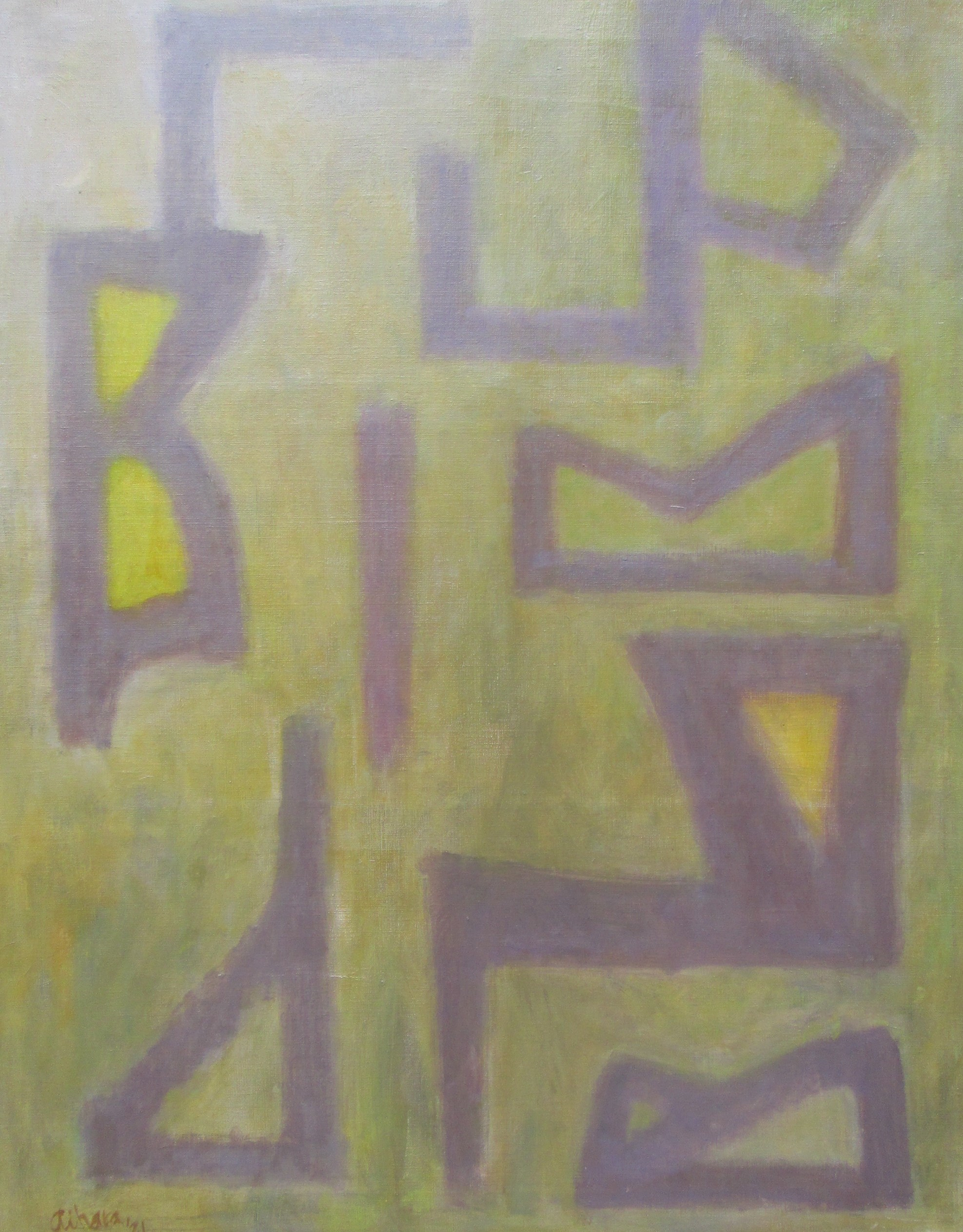 Verko G10, 2021, oil on canvas, 72.7×90.9cm