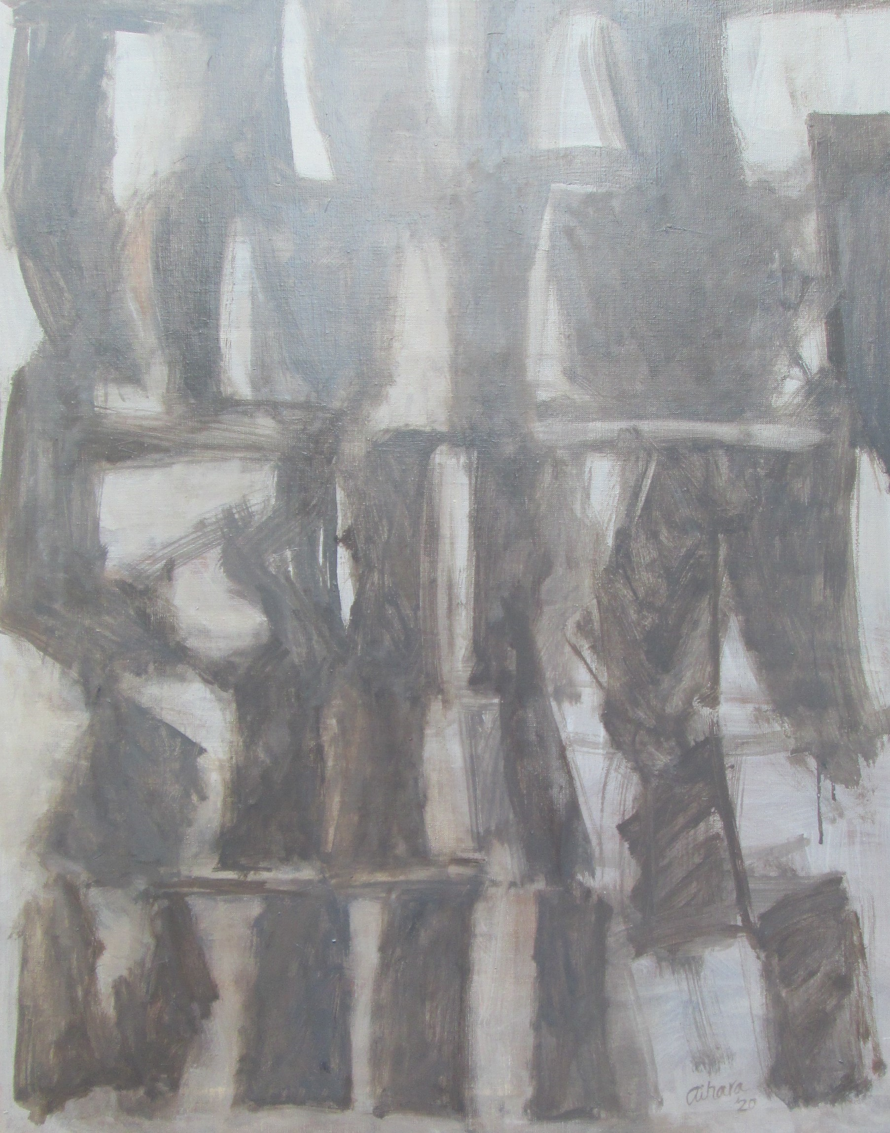 Verko G4, 2020, oil on canvas, 72.7×90.9cm