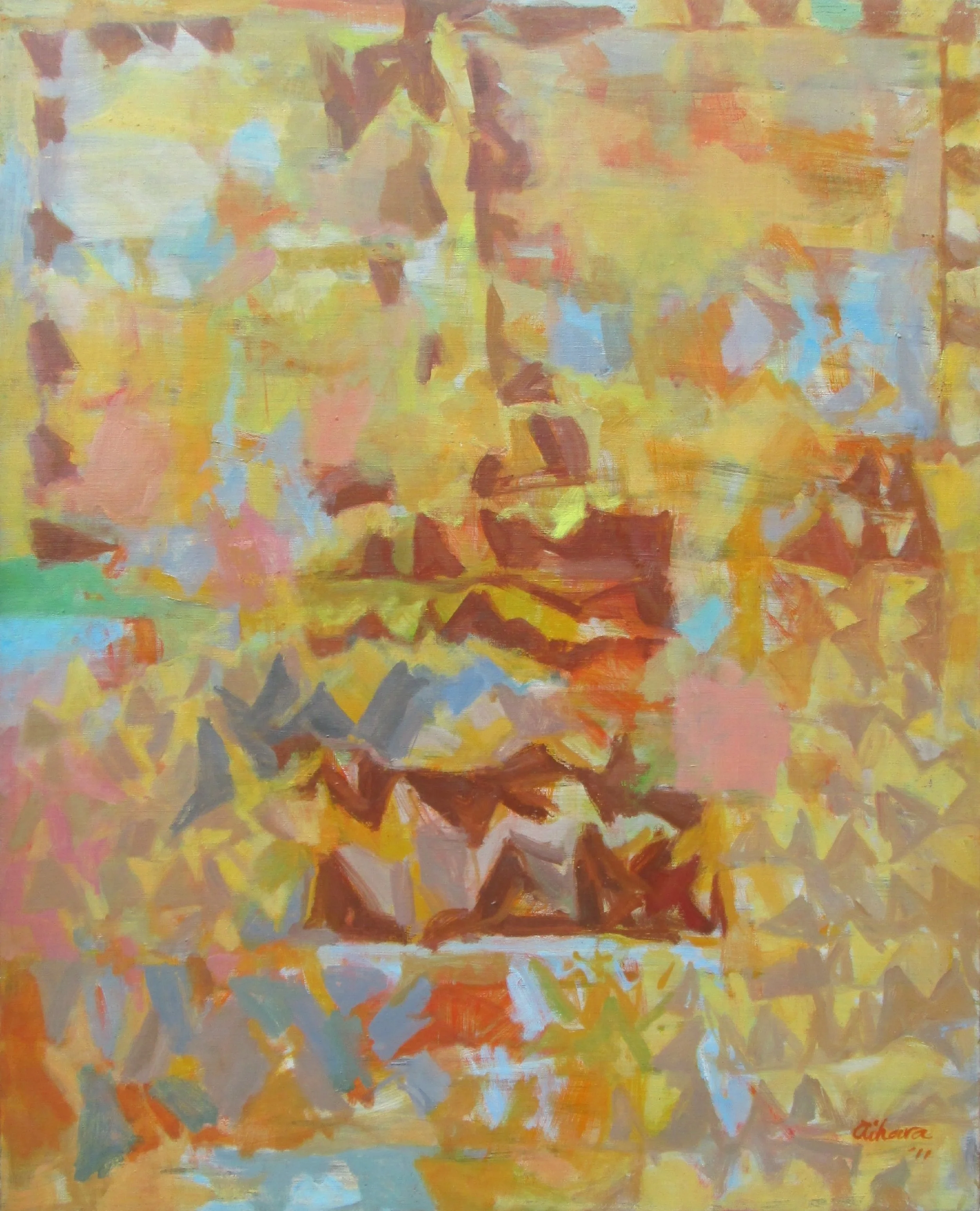 Verko 11-7-1, 2011, oil on canvas, 80×100cm