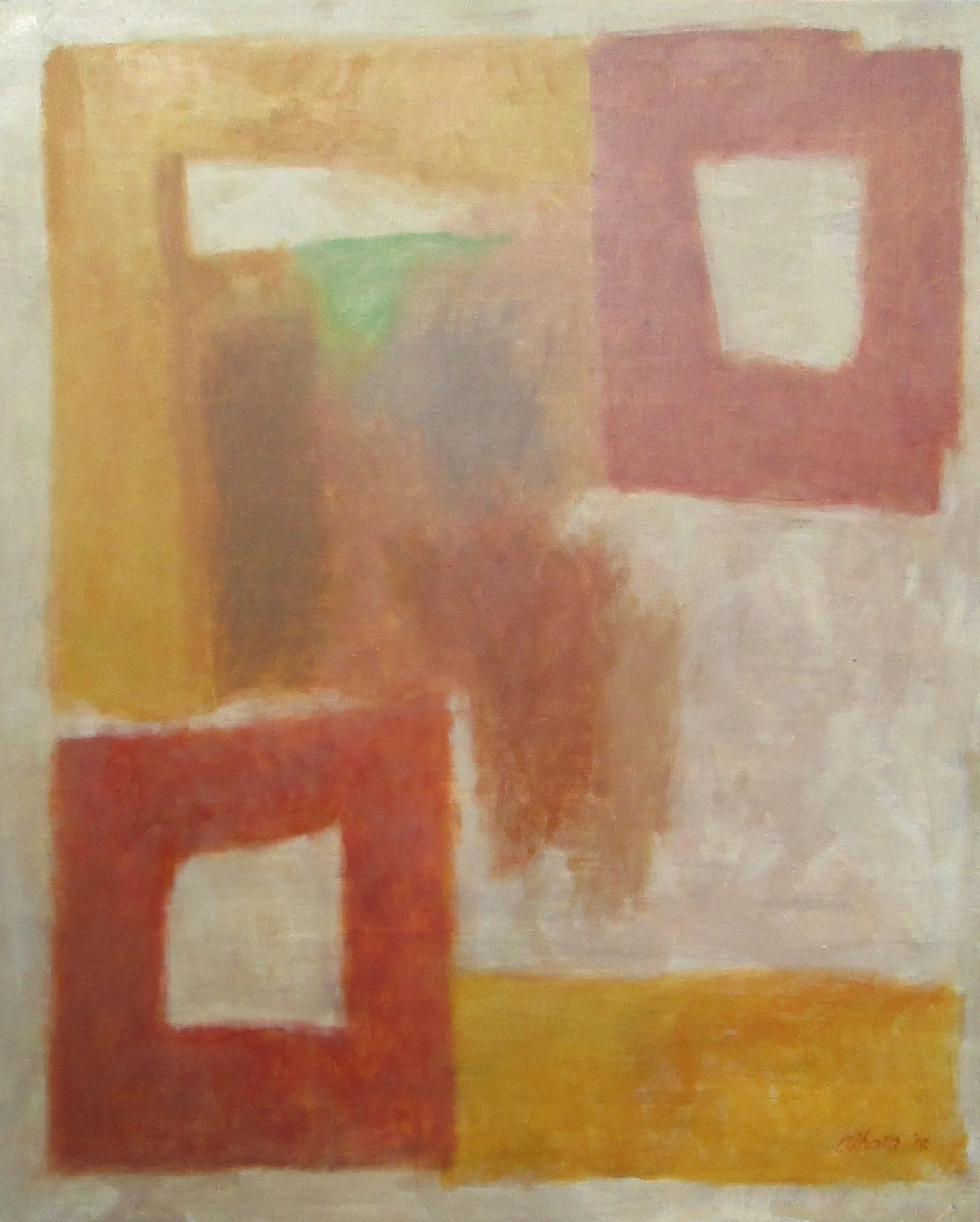 Verko 18-6, 2018, oil on canvas, 80×100cm, 2018