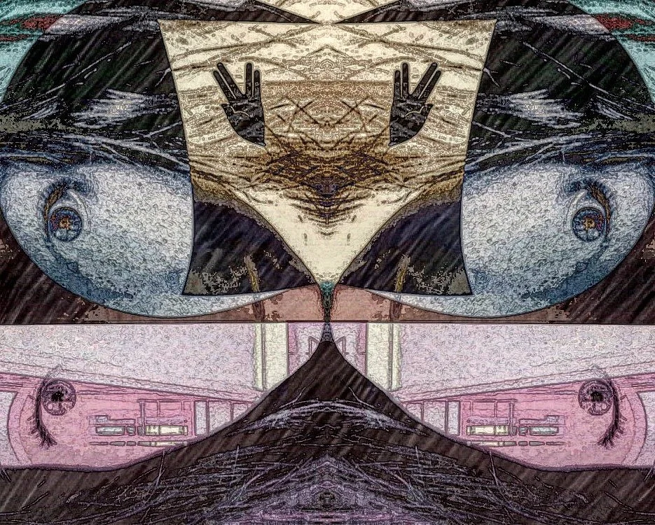 Spock is Meeting Zoe at Otto Wagner‘s house, 2018, digital Art, Print on canvas, 1/1, 40x50 cm