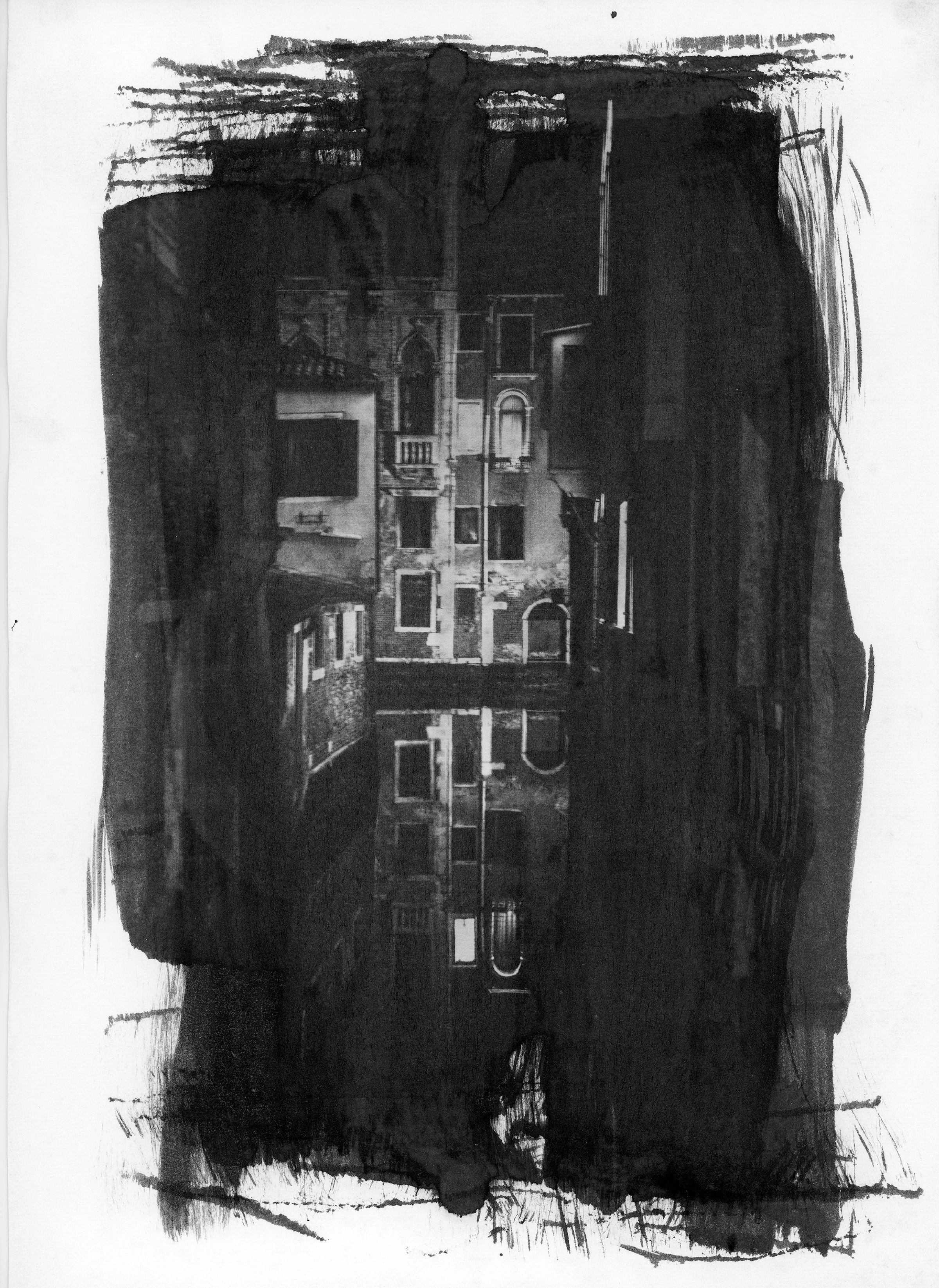 Dark Venice 1, 2022, Analog contact photographic print on fine art washi paper, 46x62cm