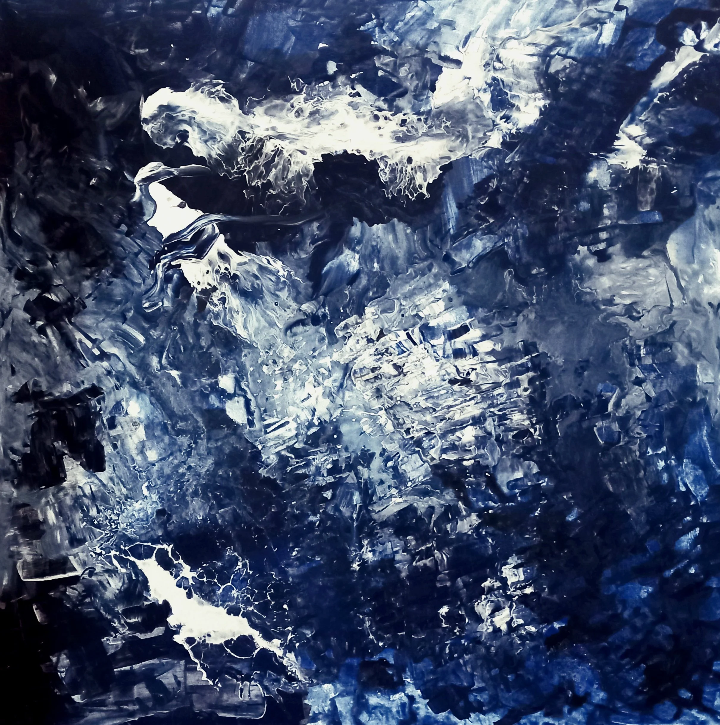 Fly with me,2025 100*100cm Acrylic on canvas