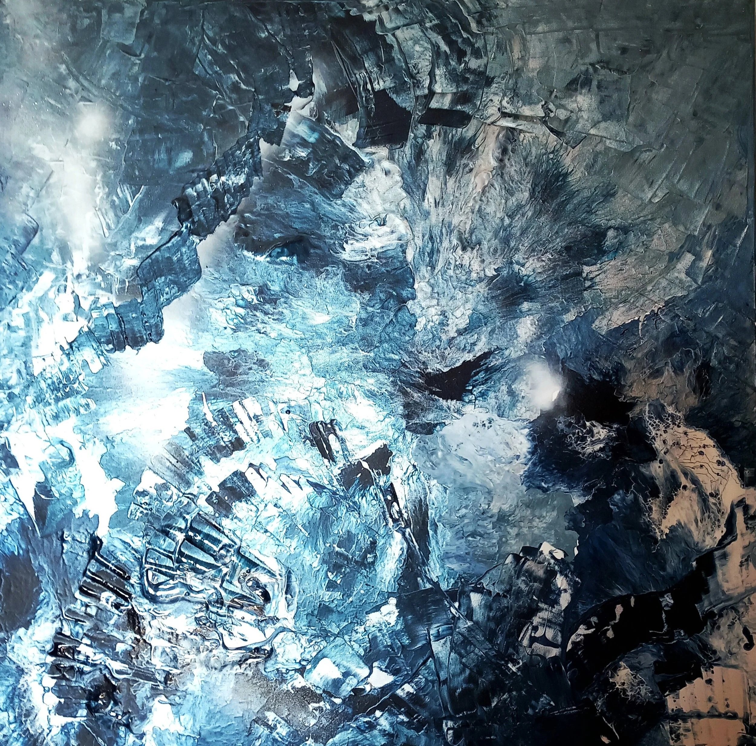 Mon Ange Guardian, 2023, 100*100cm acrylic on canvas