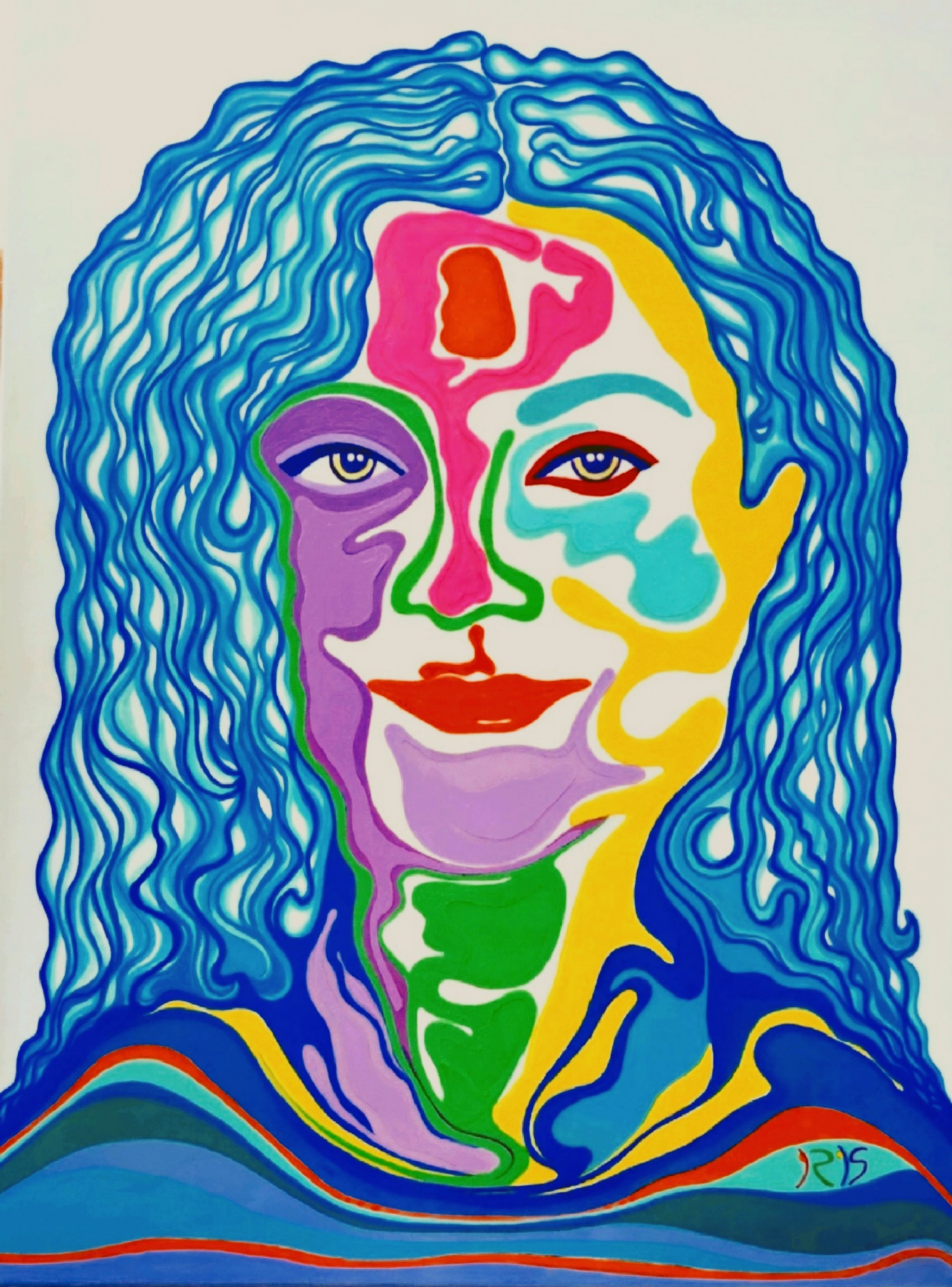 Self-portrait, 2024, acrylic on canvas, 70x50cm