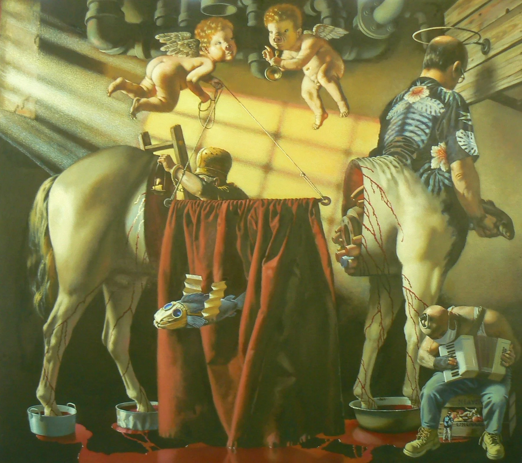 Sorry, Rembrandt!, 2016. Oil on canvas; 157x152 cm