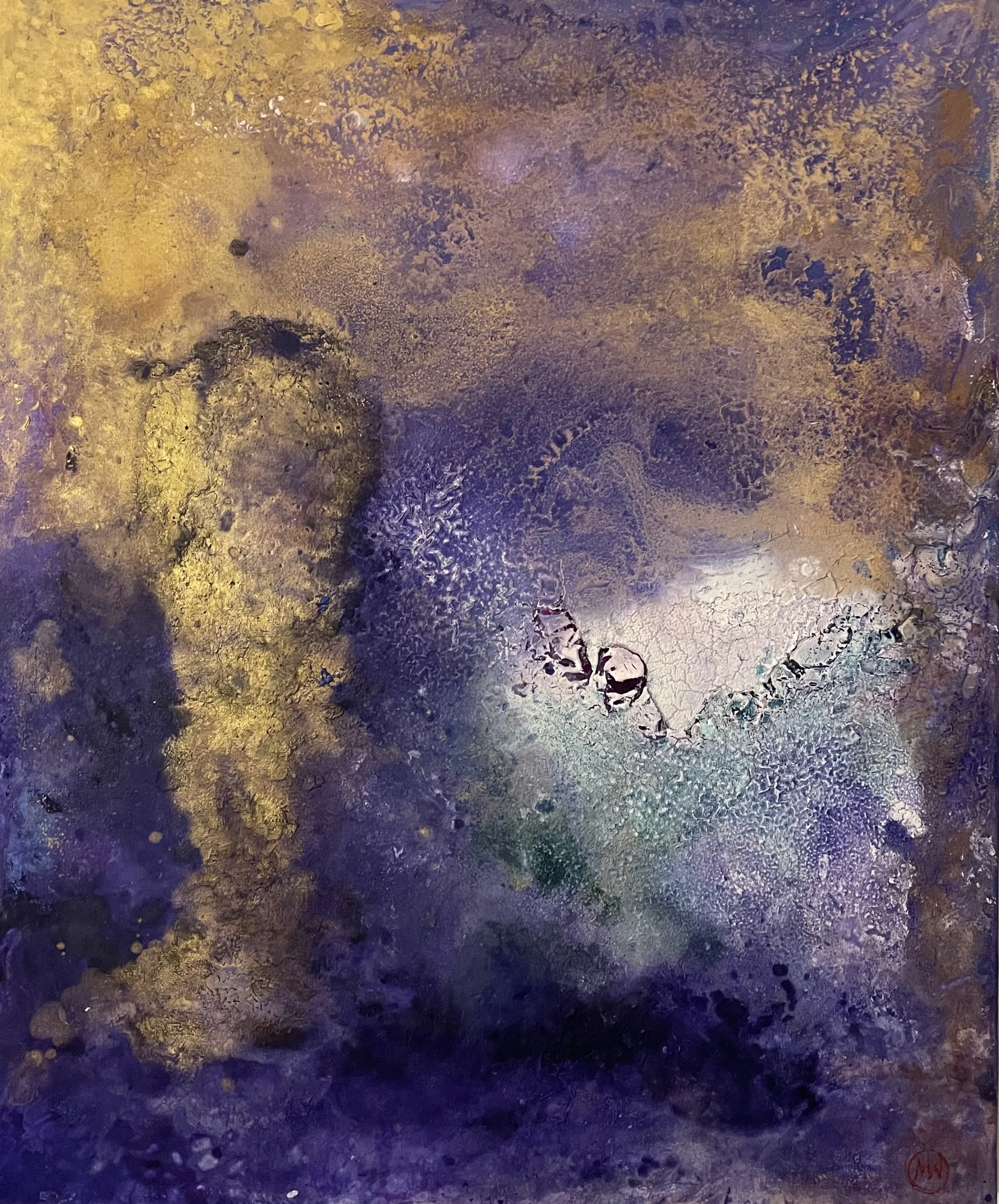 Blue landscape, 2023, acrylic 50 x 60 cm on canvas