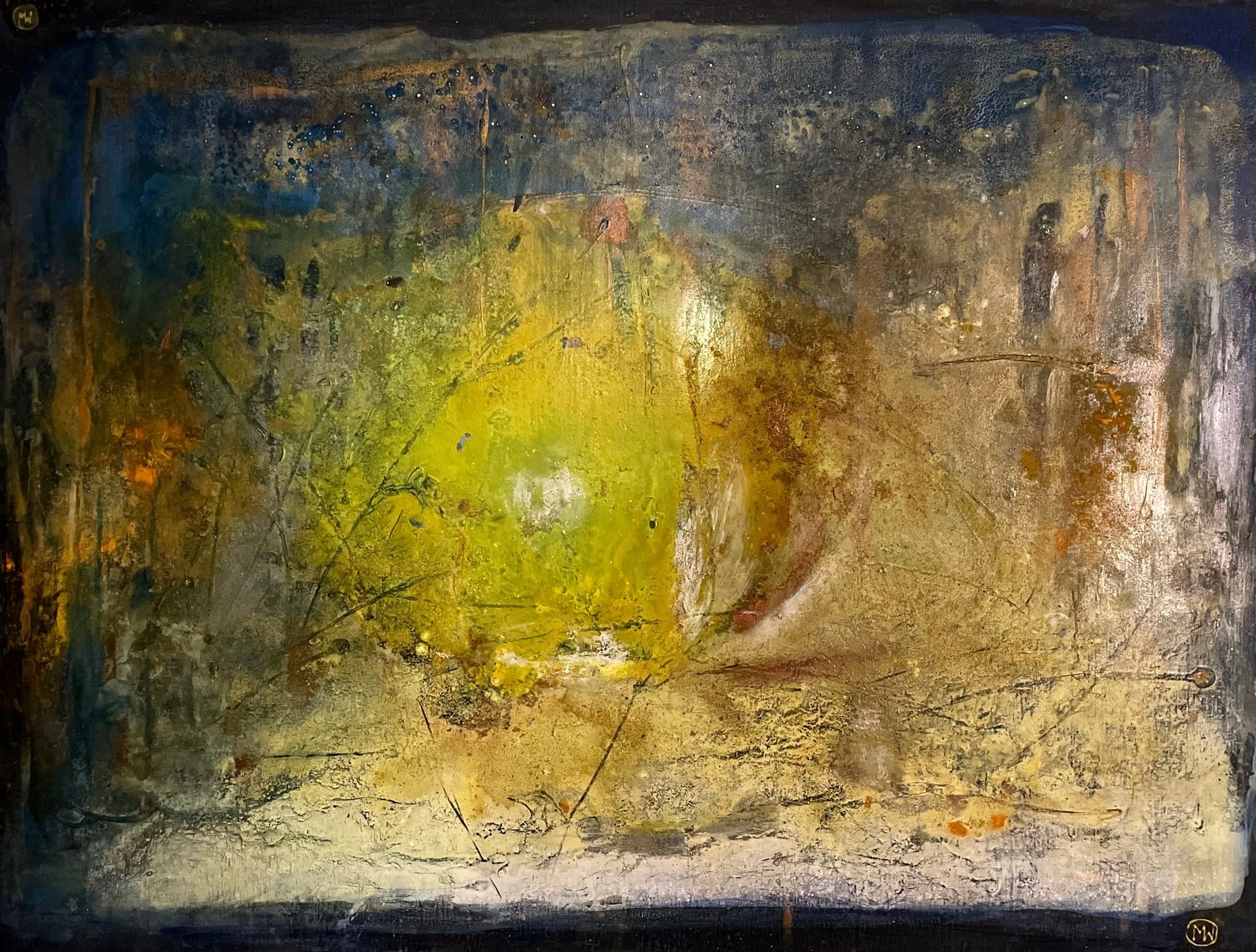 Twilight forest portal 2025,acrylic  with Swarovski stones, on canvas 120 x 92 cm