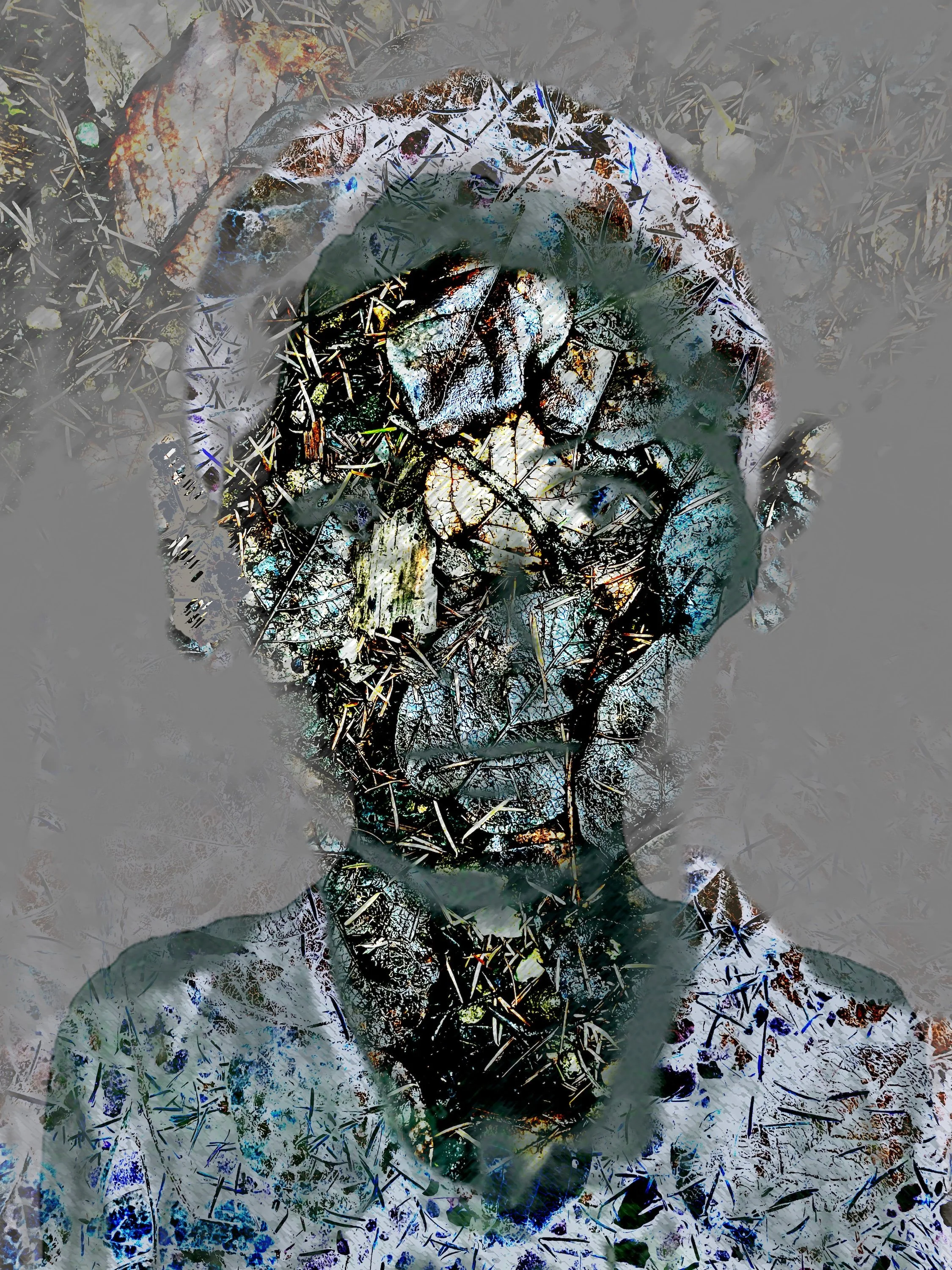 A Creature of Moods, 2024, Photomontage acrylic facemount, 40.6 cm H × 30.5 cm W