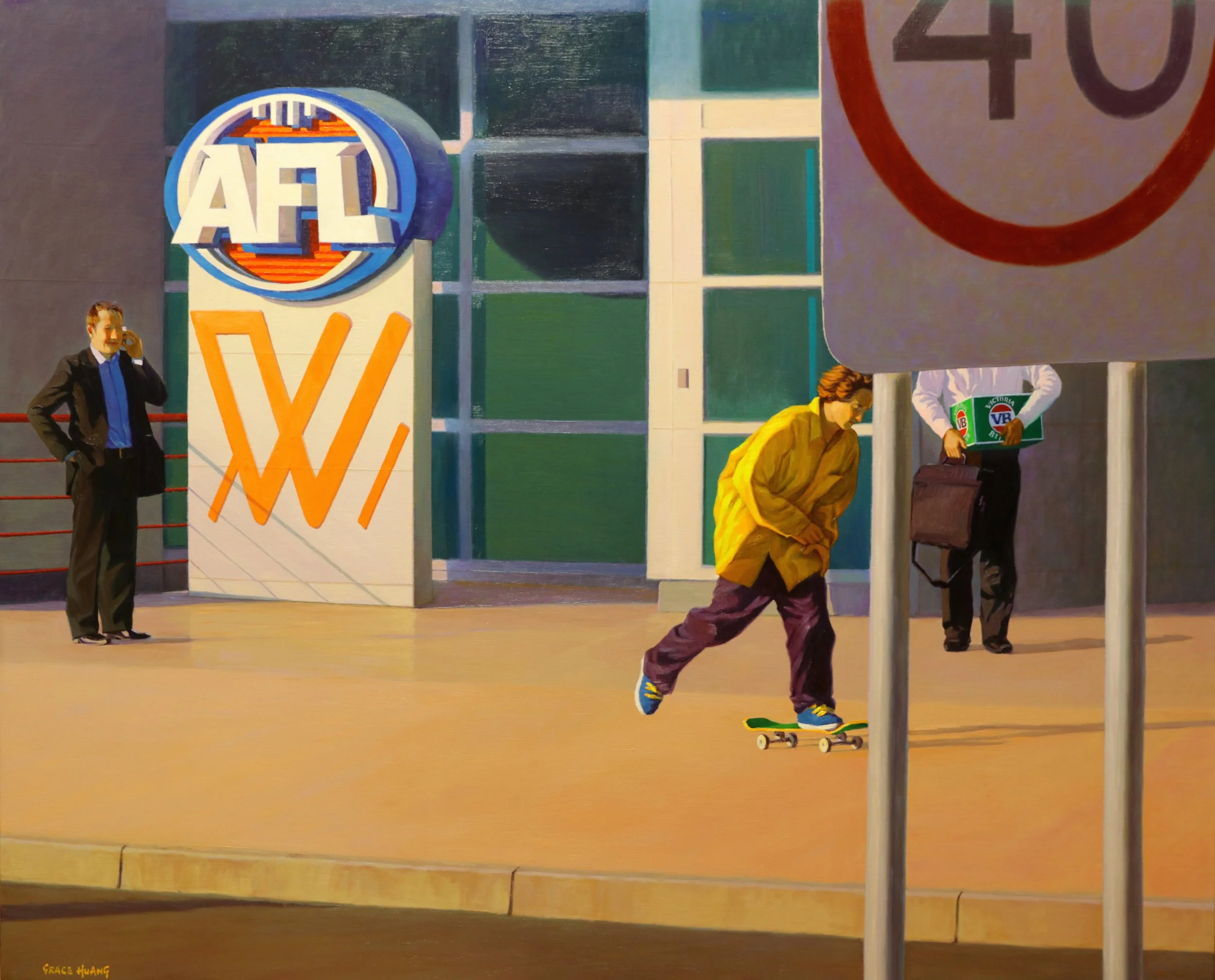 AFL, 2020. Oil on linen, 116 cm x 144 cm