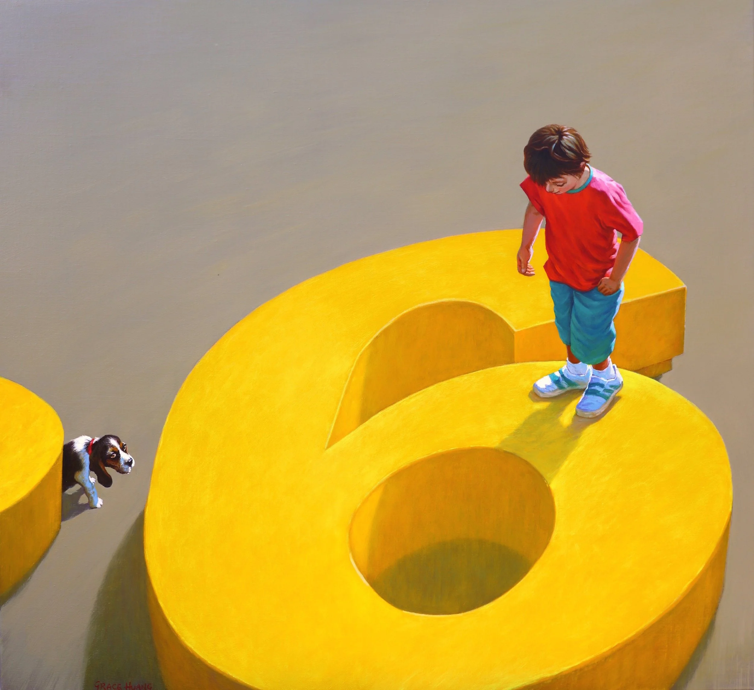 No. 6, 2017. Oil on linen, 112 x 122 cm