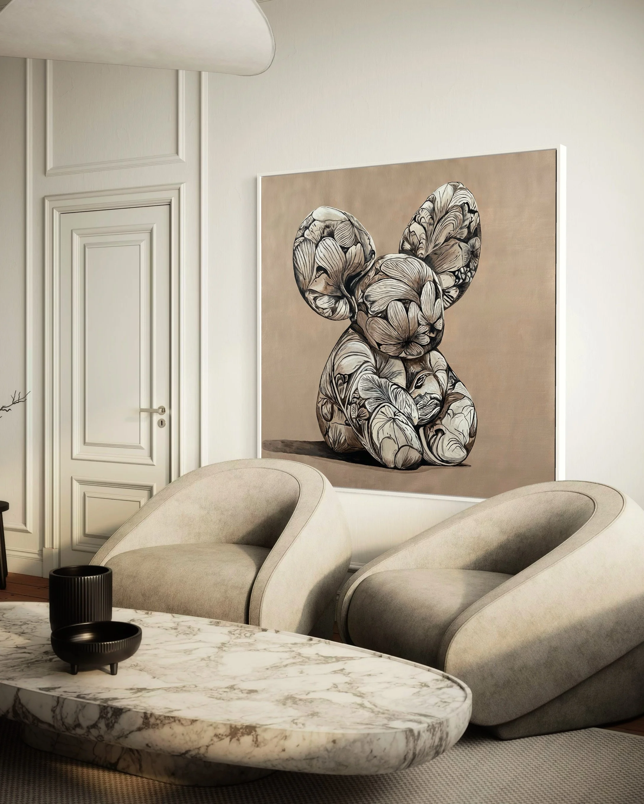 Willow 2024, Original Painting, Acrylic on Linen, 140 x 140 cm