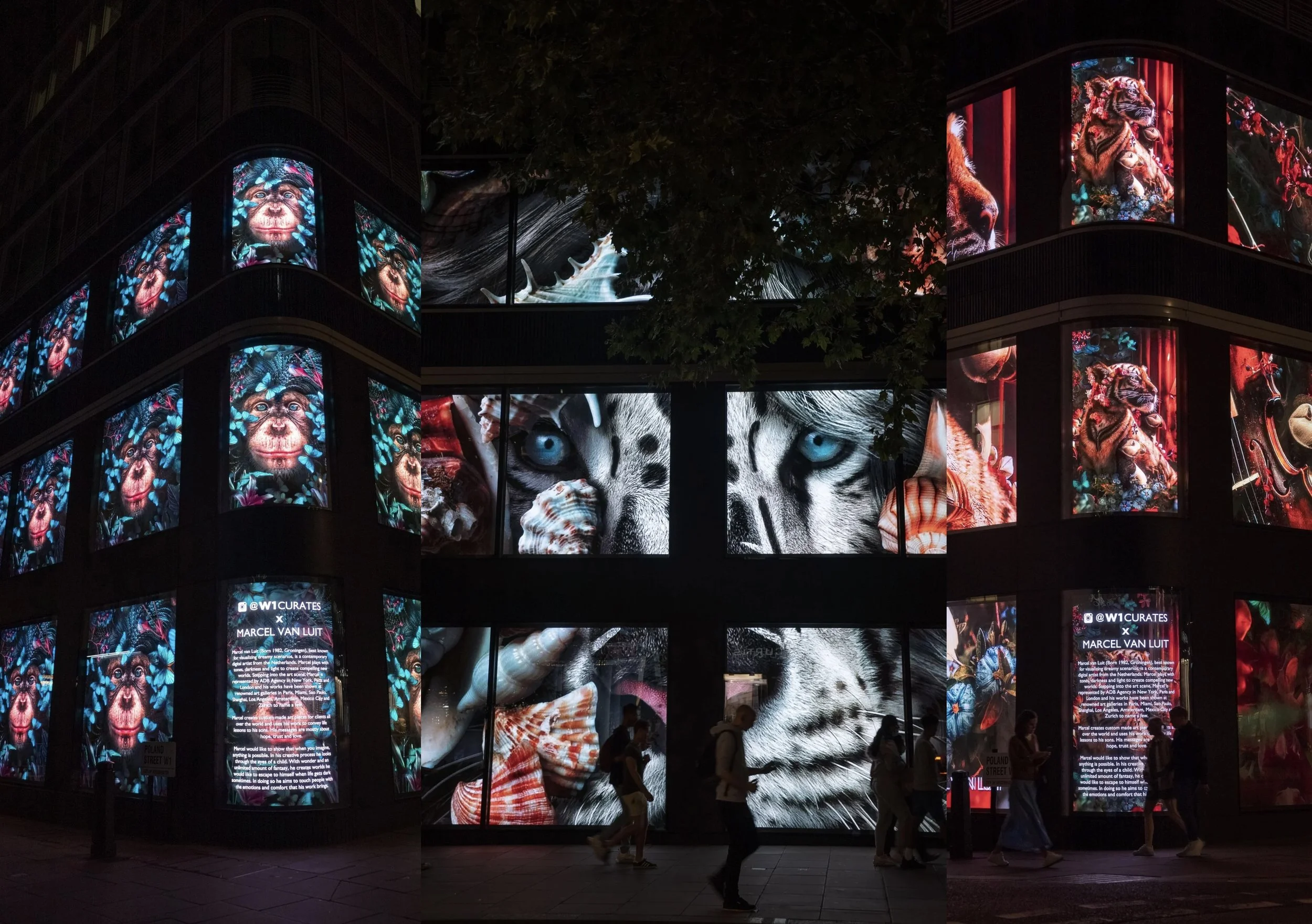 Oxford Street London 2021, W1Curates, digital art installation