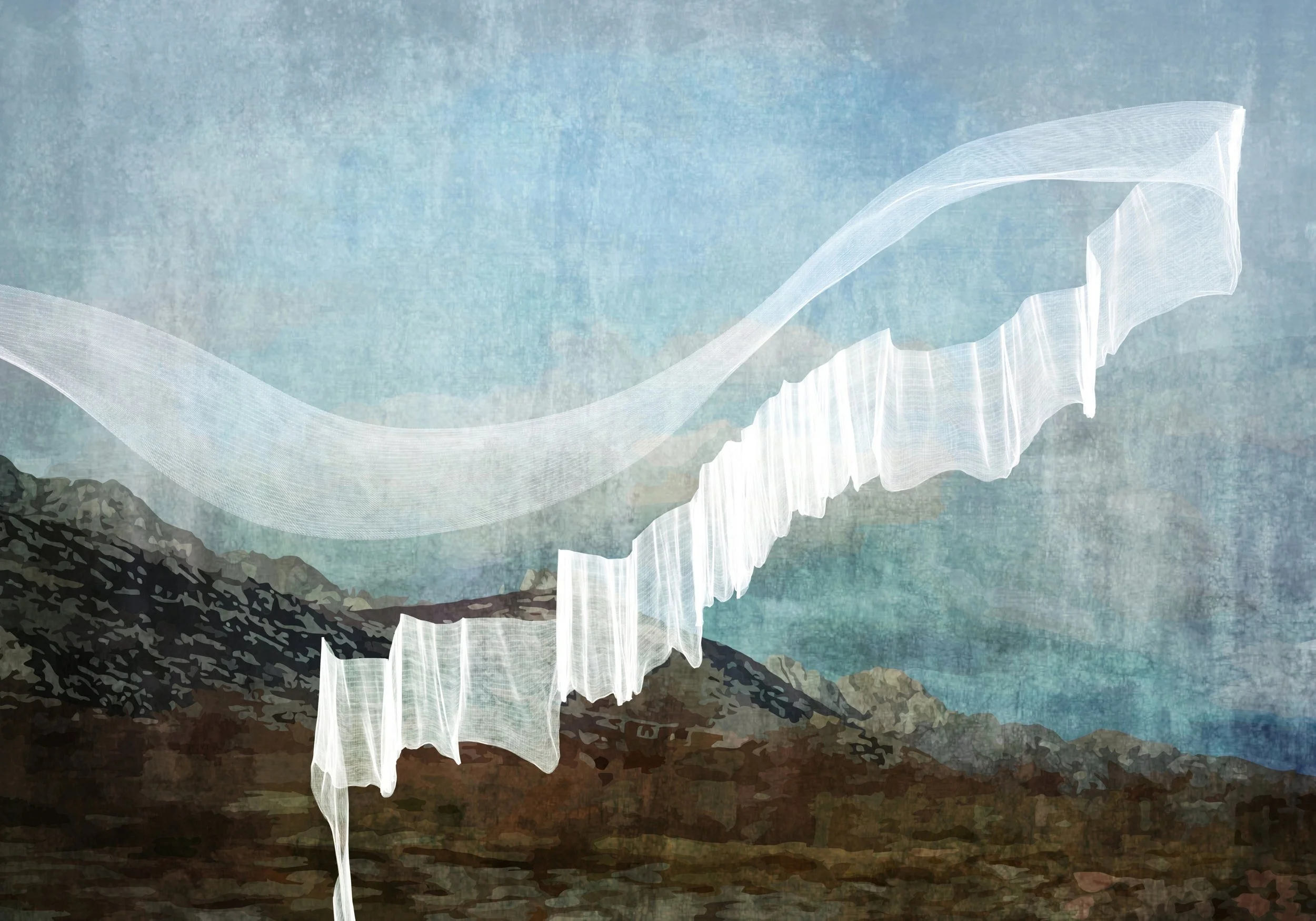 Touching the Earth, 2025. Digital Print on Hahnemühle Photo Rag Satin, 100 x 70 cm