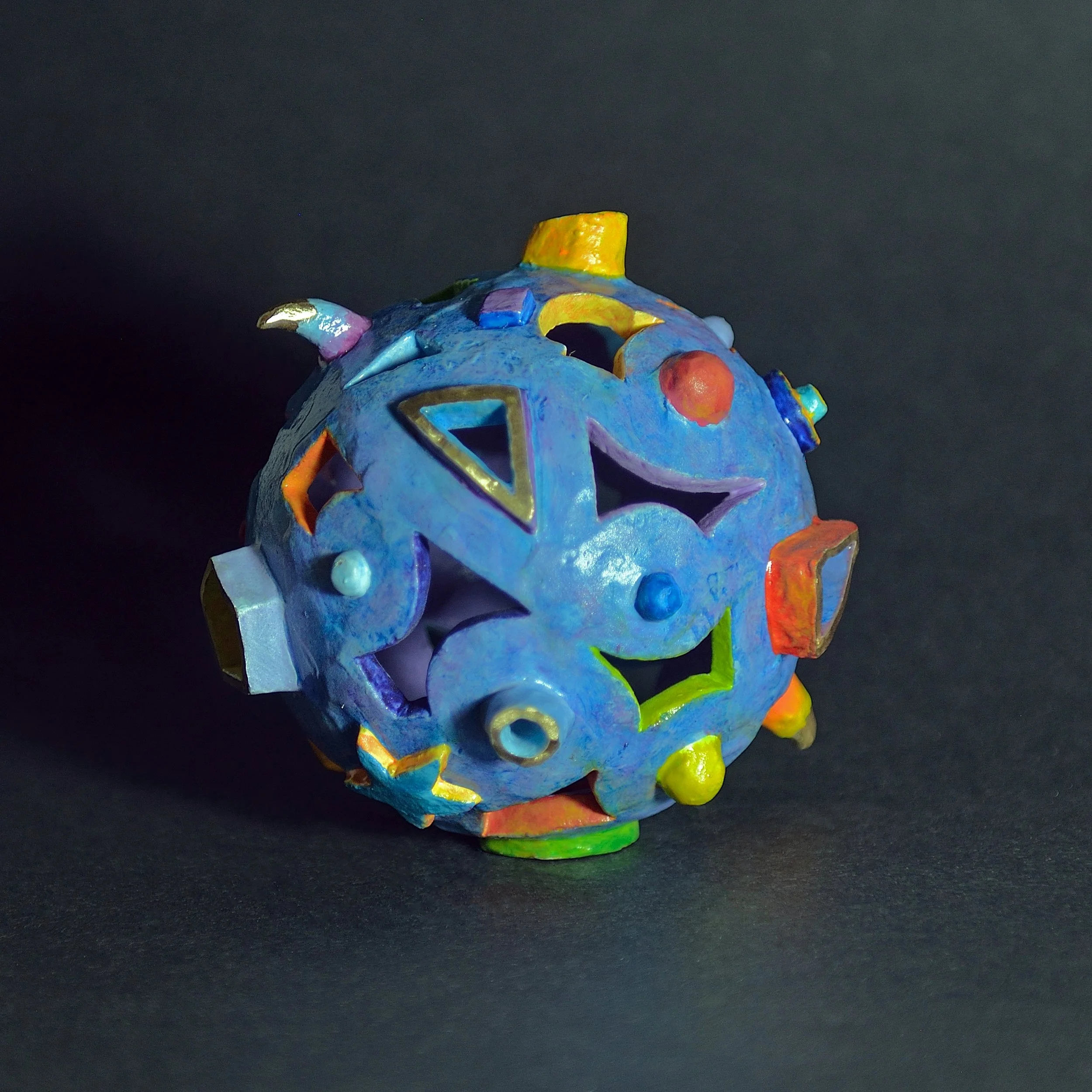 "Hardball"; Enamel on Bronze; 18 cm; 2018