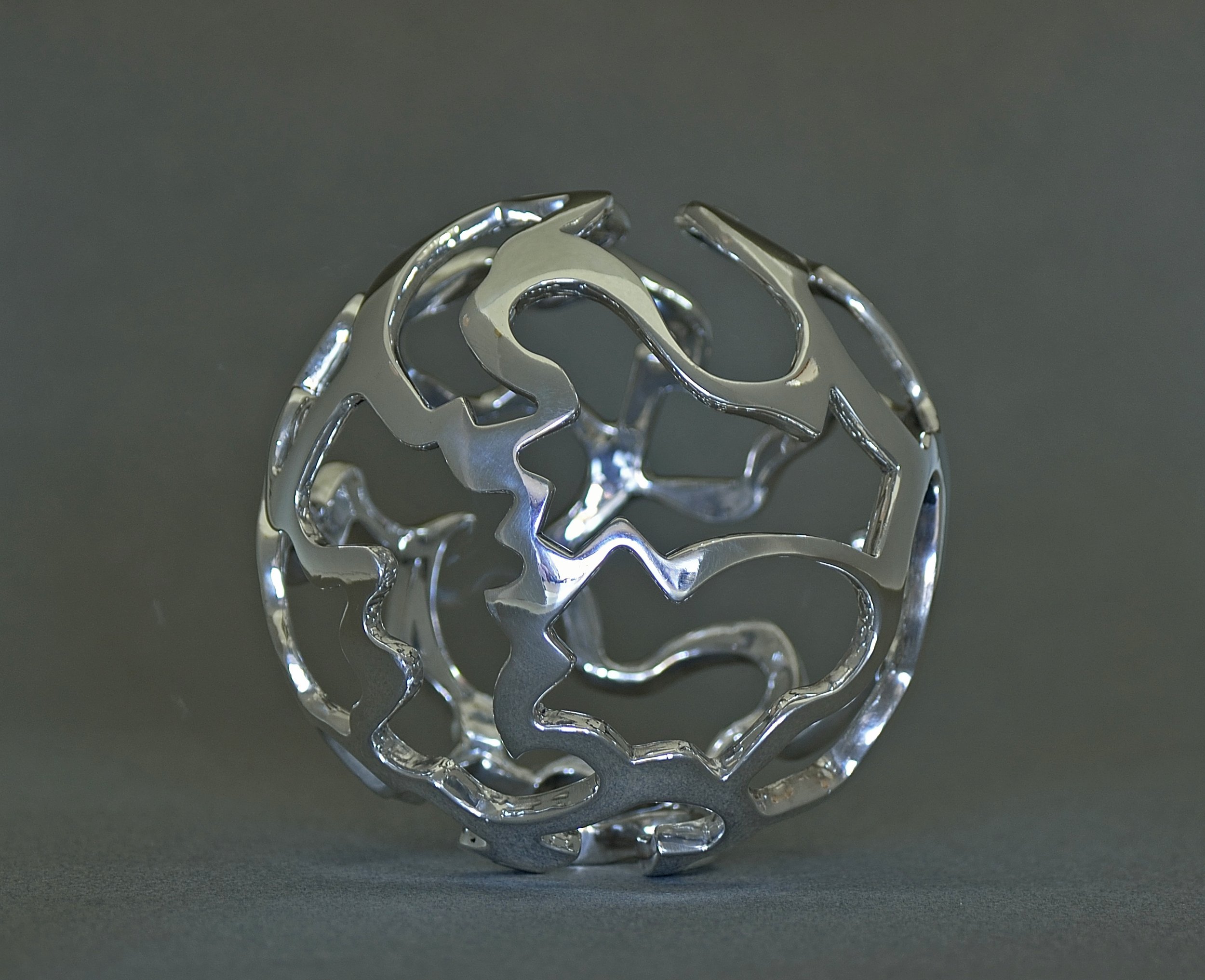 "Silver Ball 2 - Crystal Ball"; Sterling Silver; 10 cm; 2016