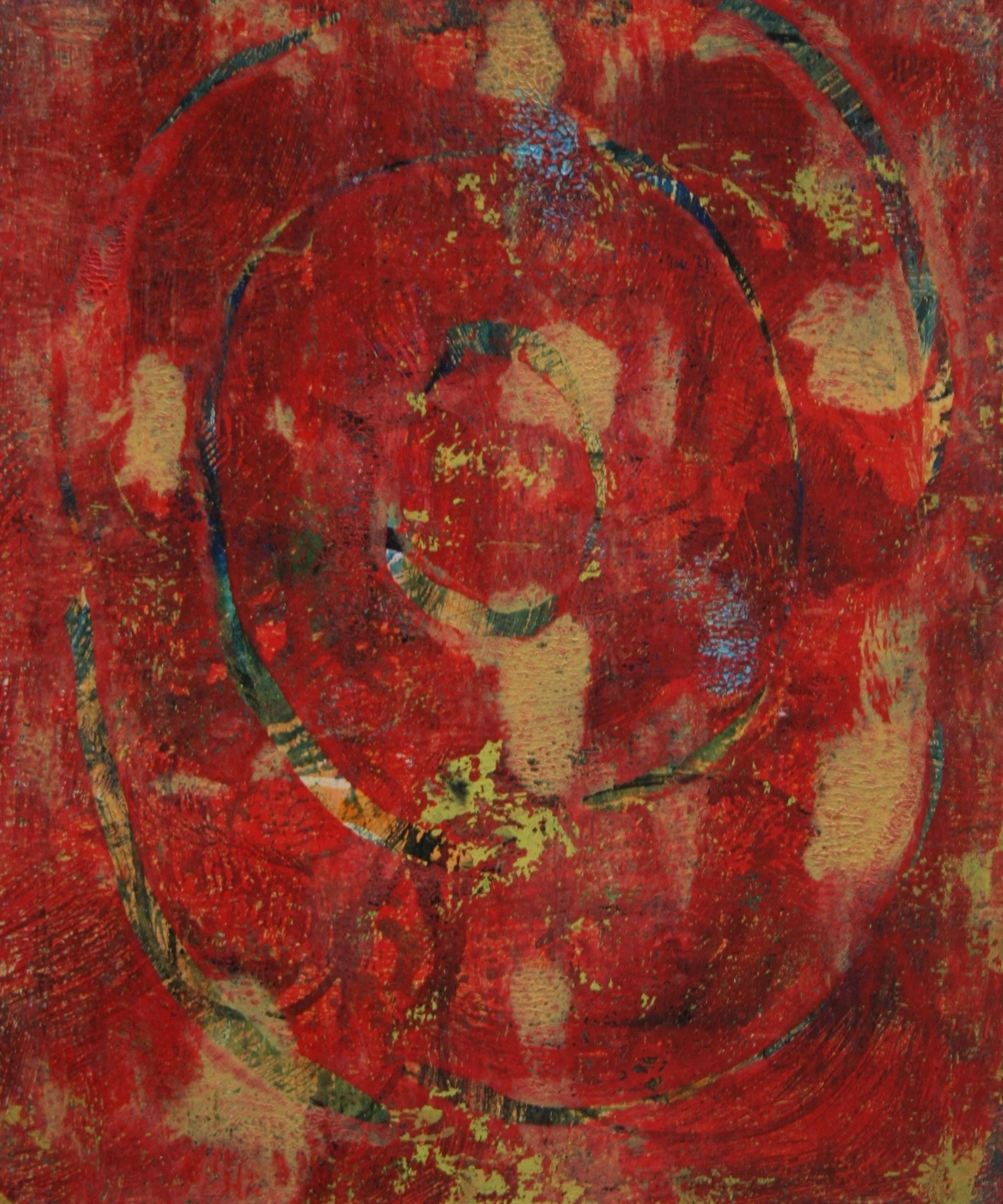 Monotype No 2842, 2025. Acrylic on paper, 35.56 x 27.94 cm.