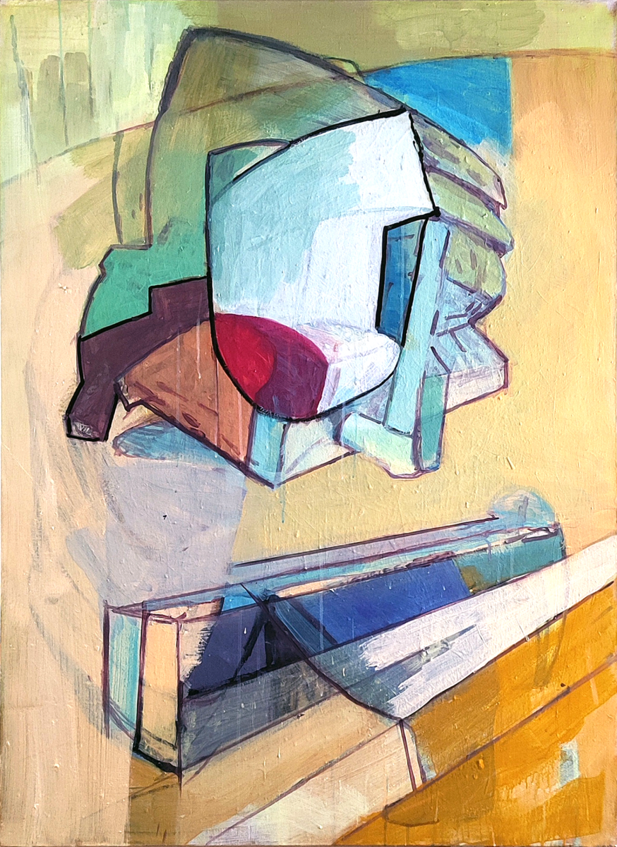 recipice 2025, 48 X 36 inches, acrylic on canvas