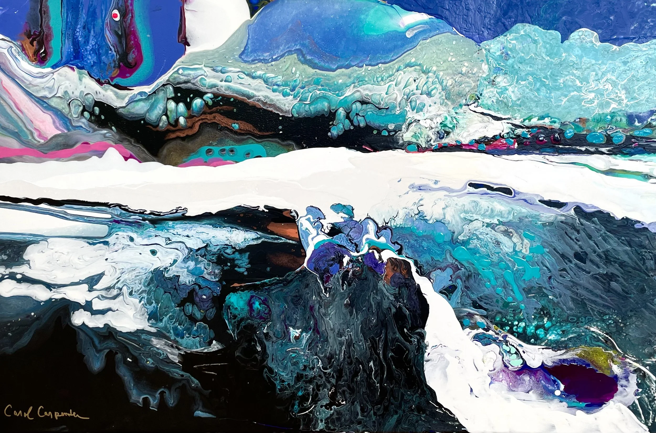 Frozen  2022 Acrylic on canvas  61x91cm