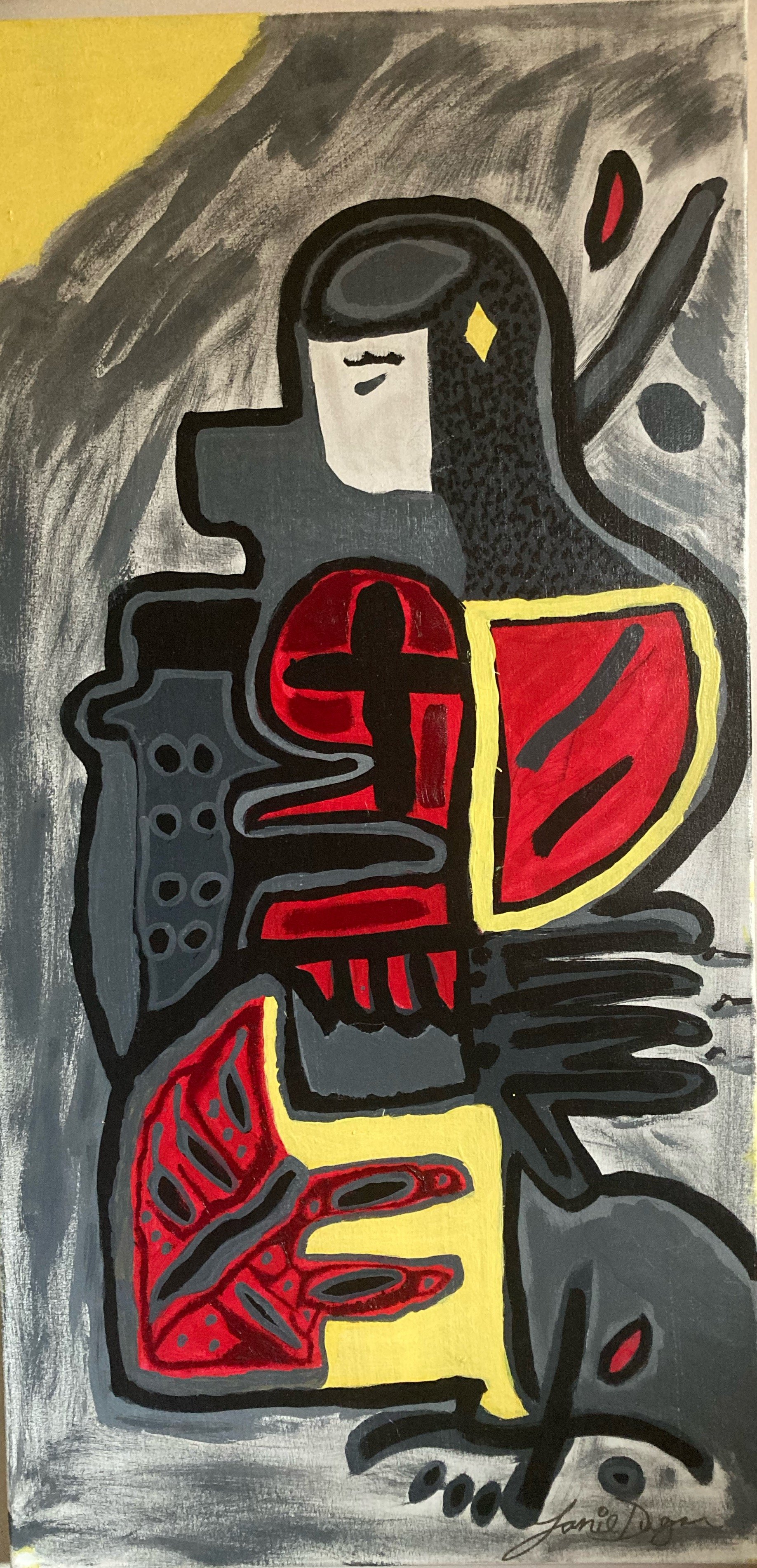 Templars Guard, 2019, Acrylic on Canvas, 40.5 h x 51 cm