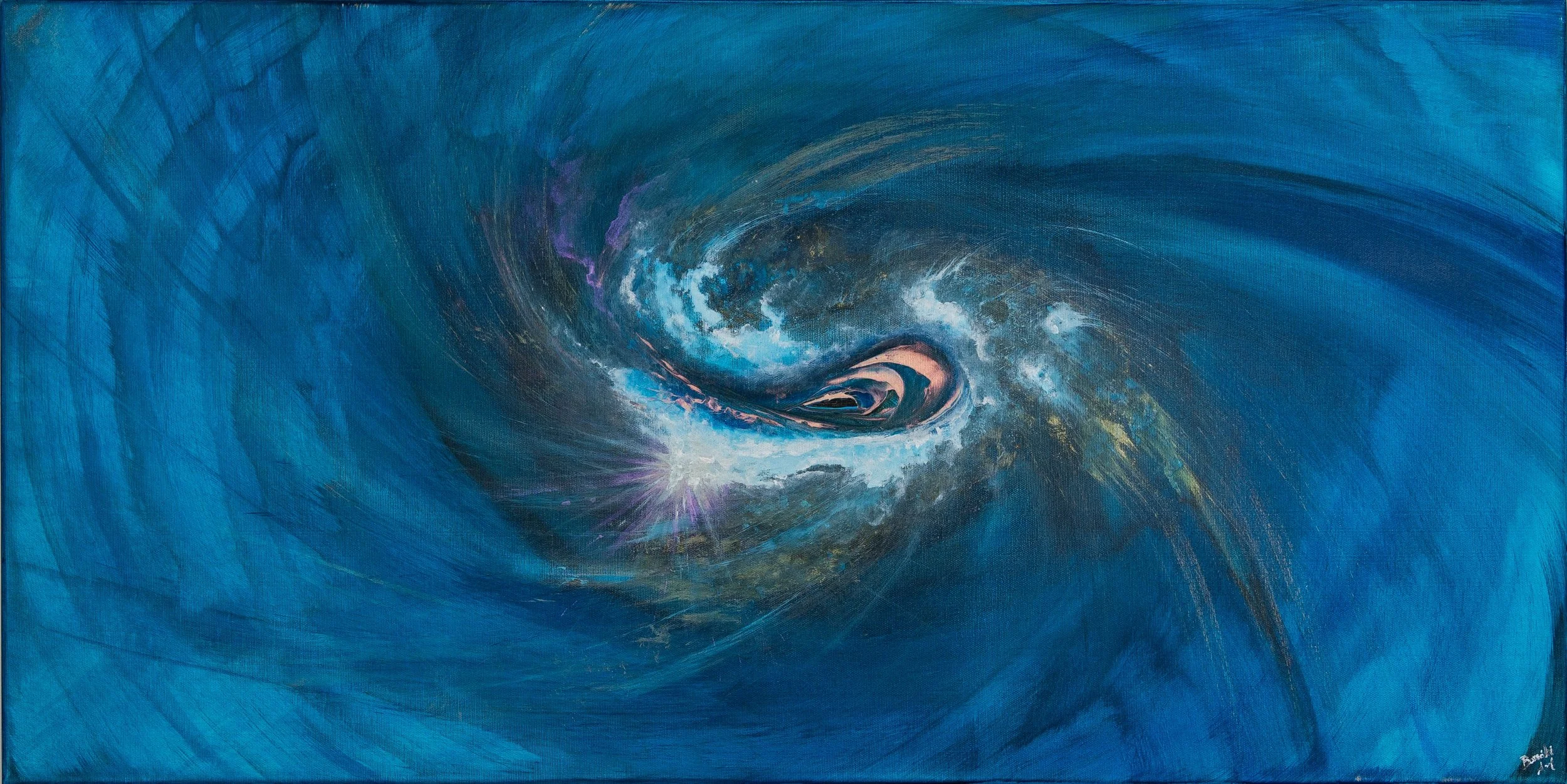 I see you 2023; Acryl on canvas; 100x50 cm