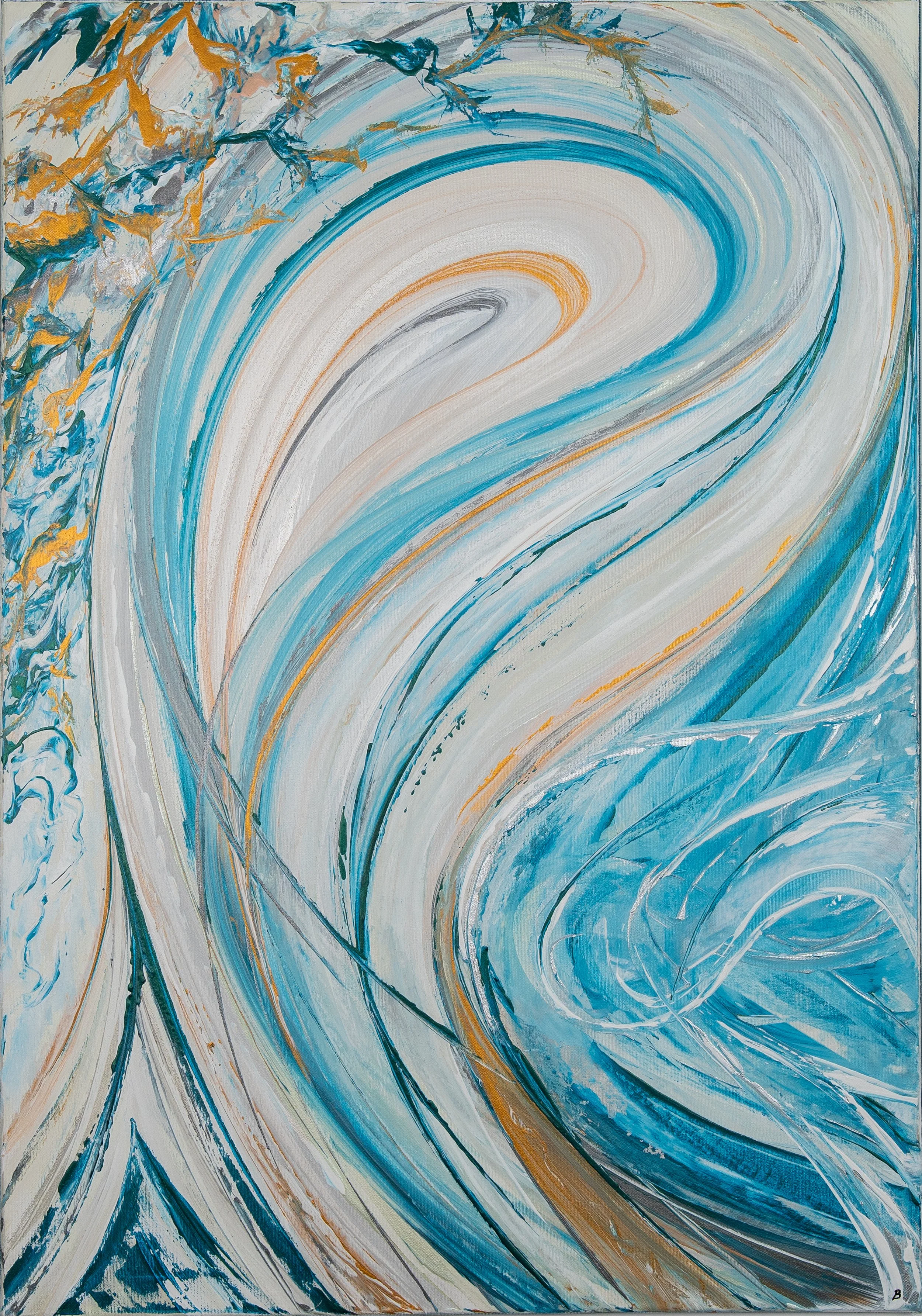 Turquoise 2021; Acryl on canvas; 70x100 cm