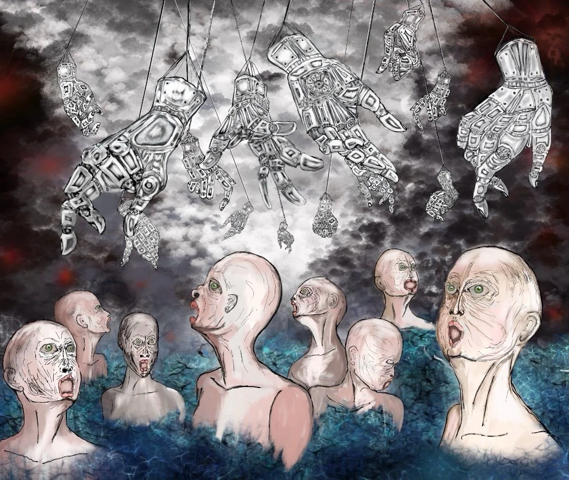 "will you help me or not?!", 2025, digital painting_oil brush nr 12, 95x80x2,5 cm