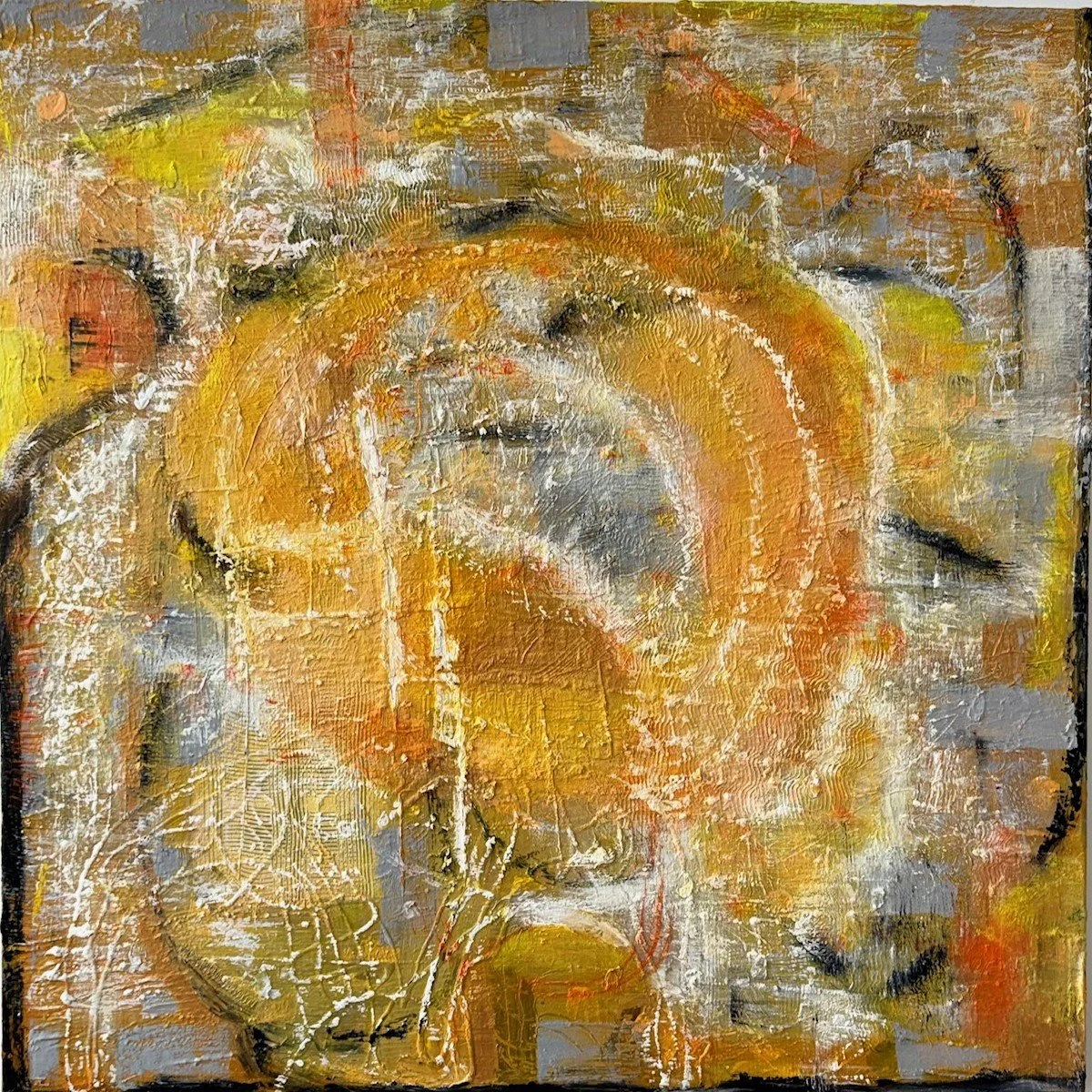 Sunny Sunbeams, 2025, oil on canvas, 92cm x 92cm,
