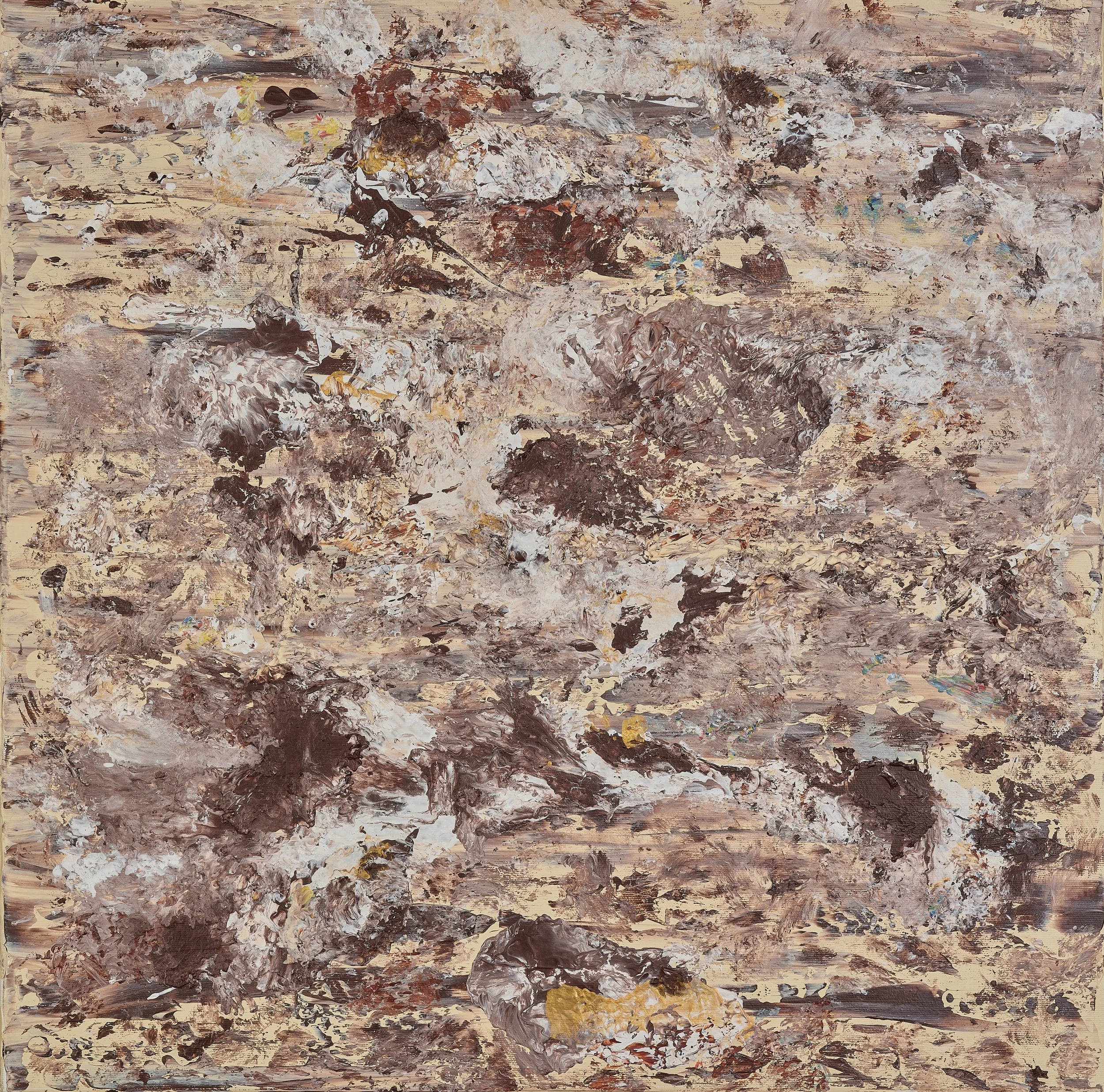 Journey Through The Desert, Acrylic on canvas - mixed technique, 63x63cm, 2025