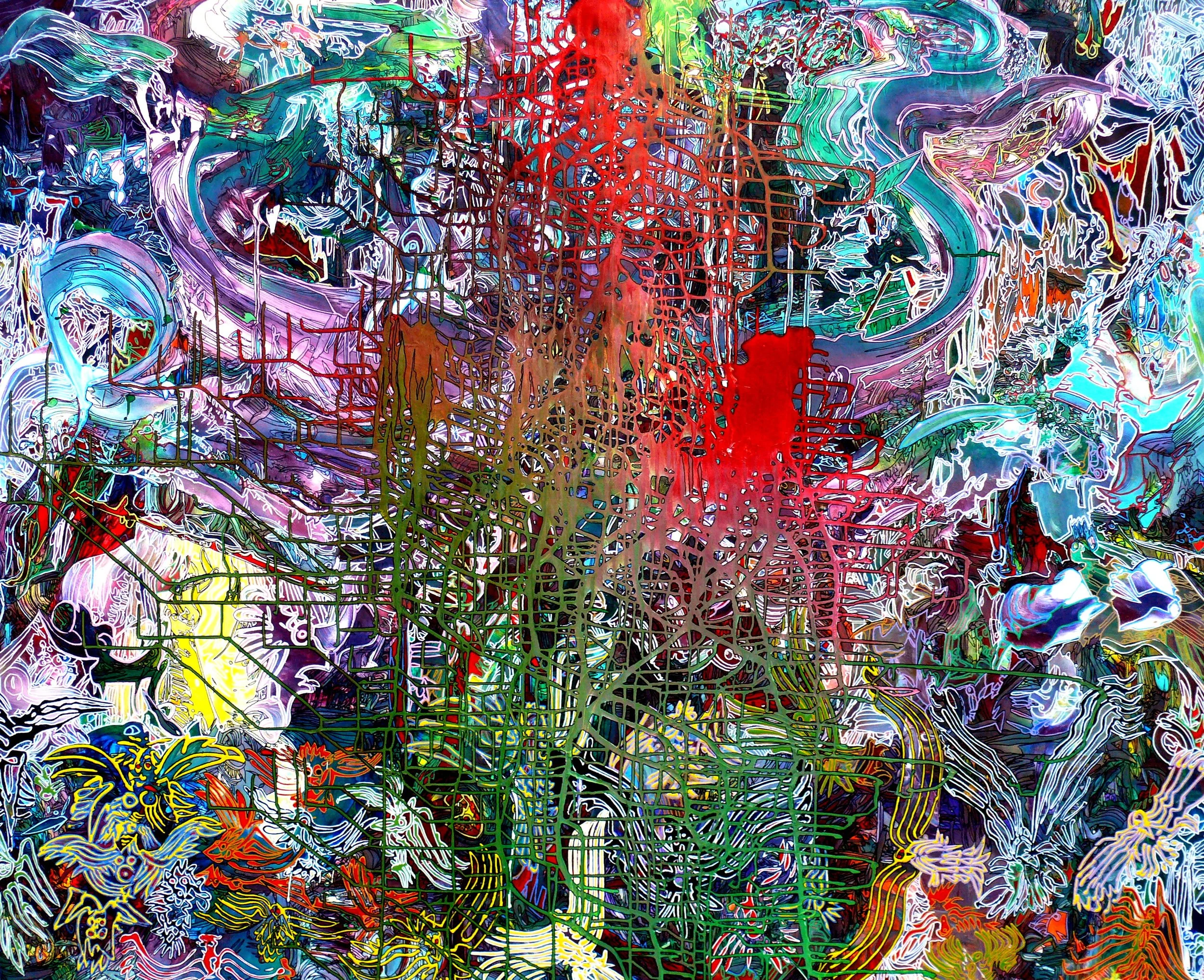 Release Of Fallen Angels, 2024. Acrylic on Canvas,  170 x 140 cm.