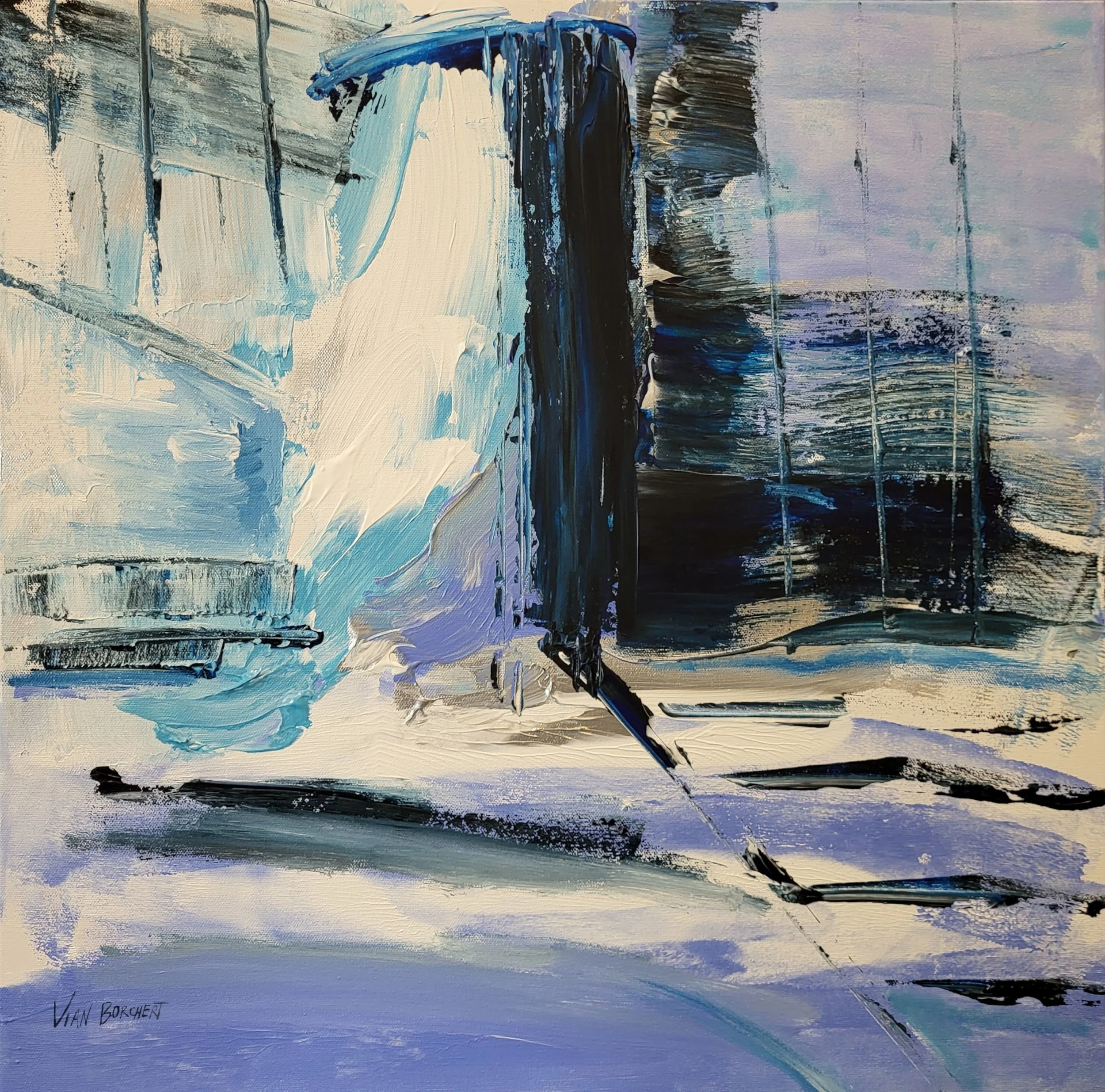 Winds of Change, 2025, Acrylic on canvas, 60 x 60 cm