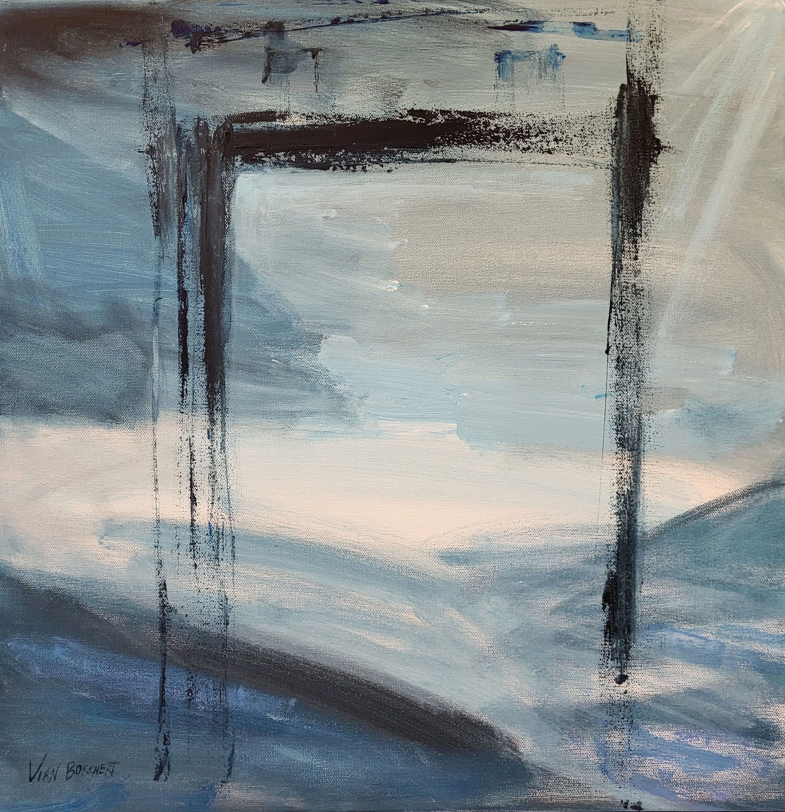 Portara, 2025, Acrylic on canvas, 60 x 60 cm