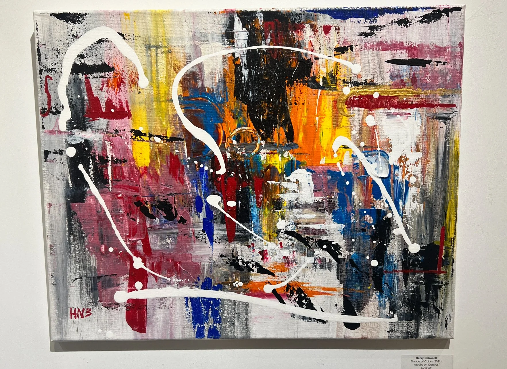 Dance of Colors 2021, Mixed Media/Acrylic Paint, 41 x 51 cm