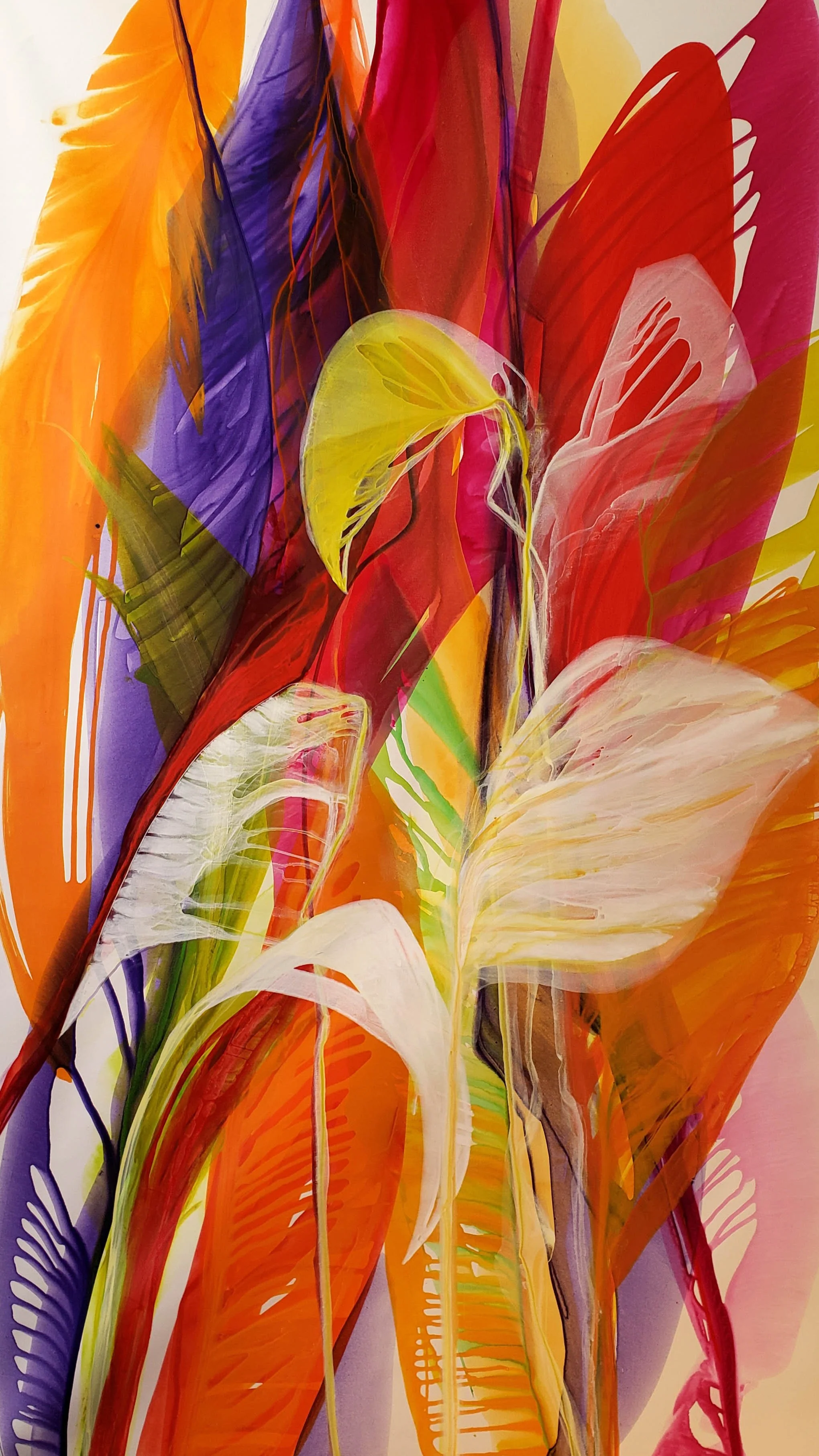 Calypso, 2022. Acrylic  on acrylic, 223.52 x 132.0 cm.