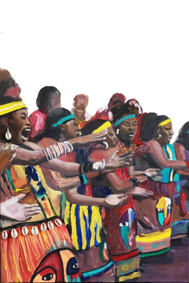 It's black, It's white, 2023, Acrylics on canvas