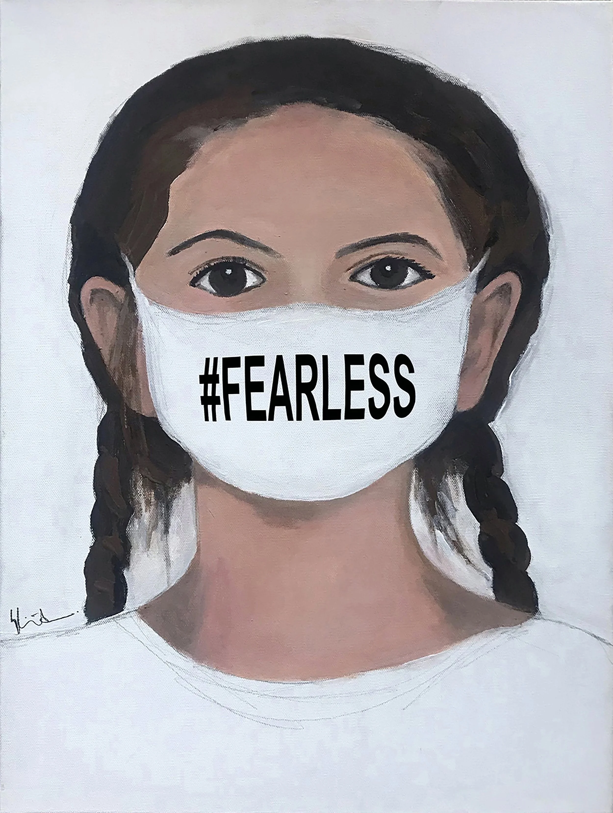 Fearless, 2021, Acrylics on canvas