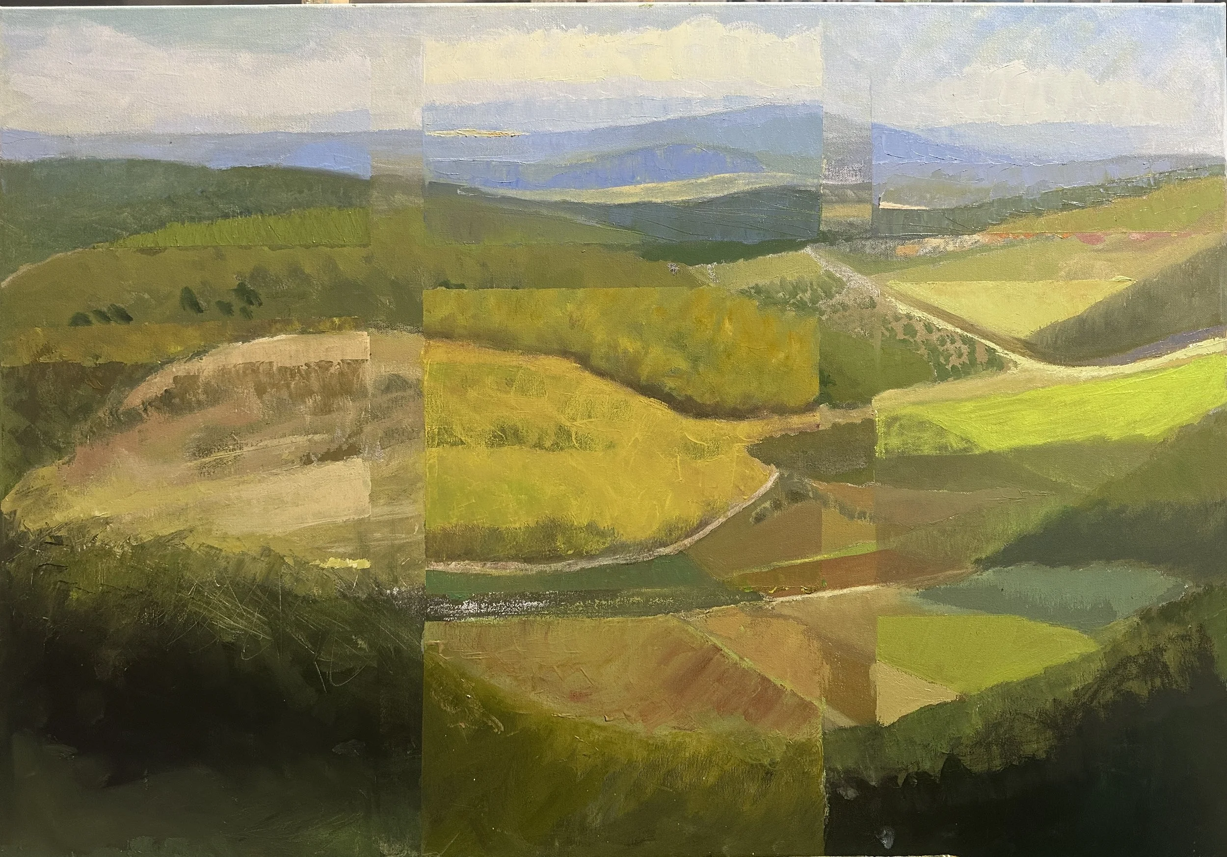 Land with no name , 2025, oil on canvas, 70 x100 cm