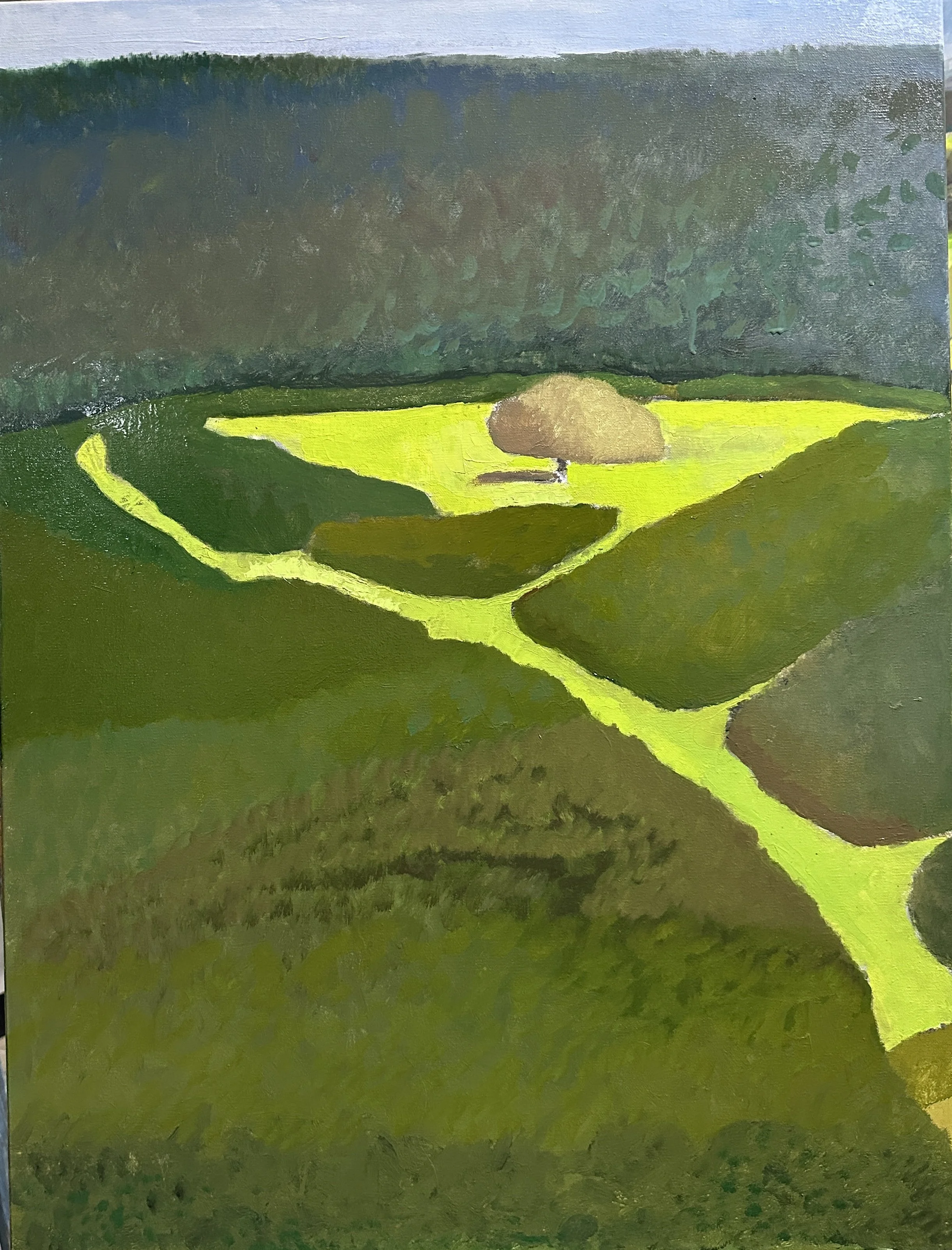 The barrier, 2026, oil on canvas, 80x 60 cm