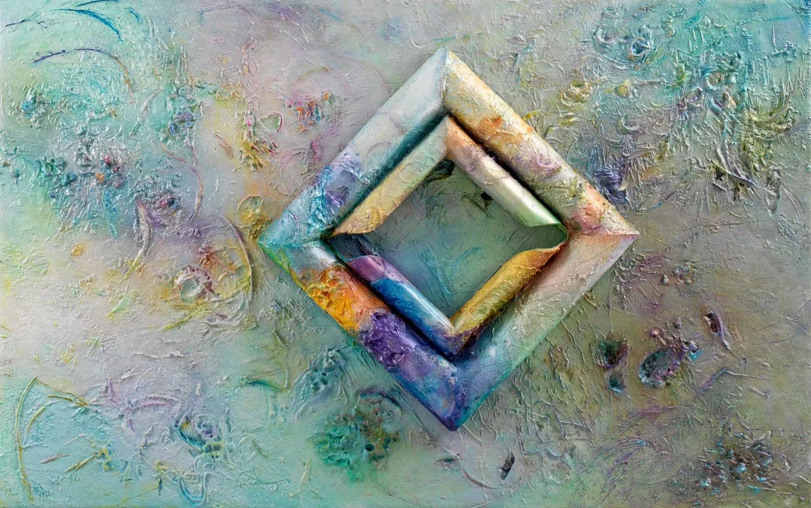 Blue Lagoon 38” X 61” X 2.5”