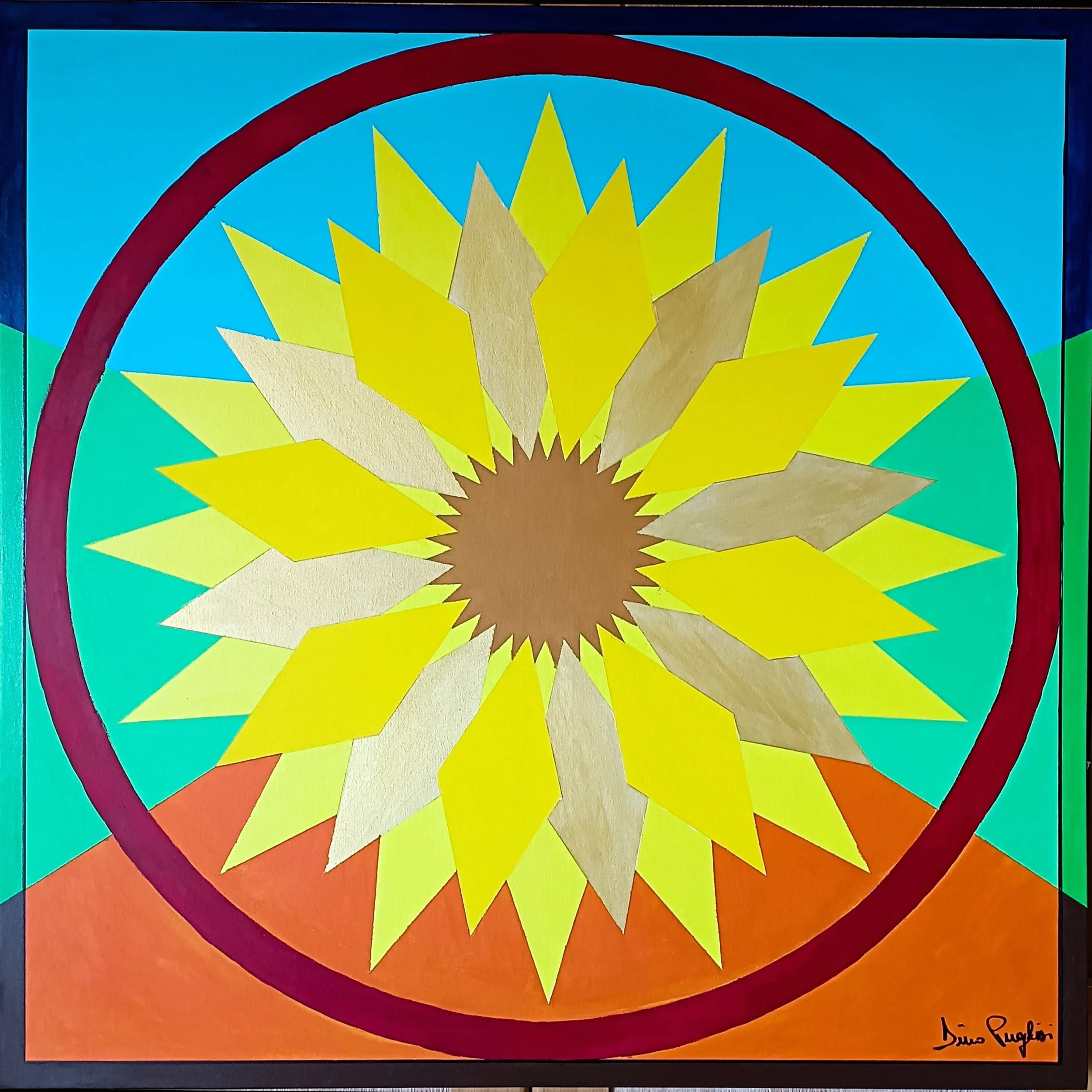 Margherita - acrilico su tela 80x80x2cm