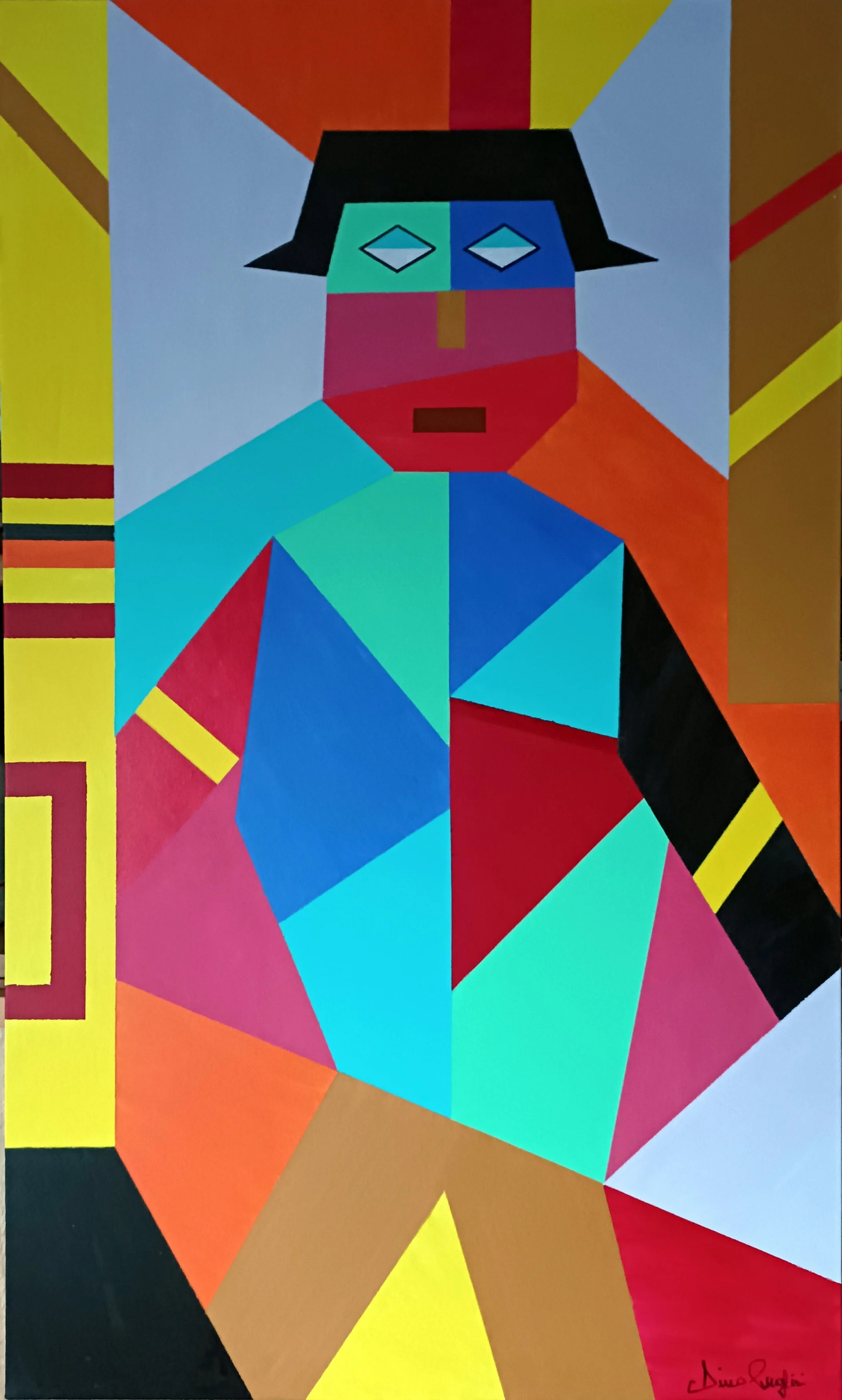 Marionetta- acrilico su tela 100x60x4 cm