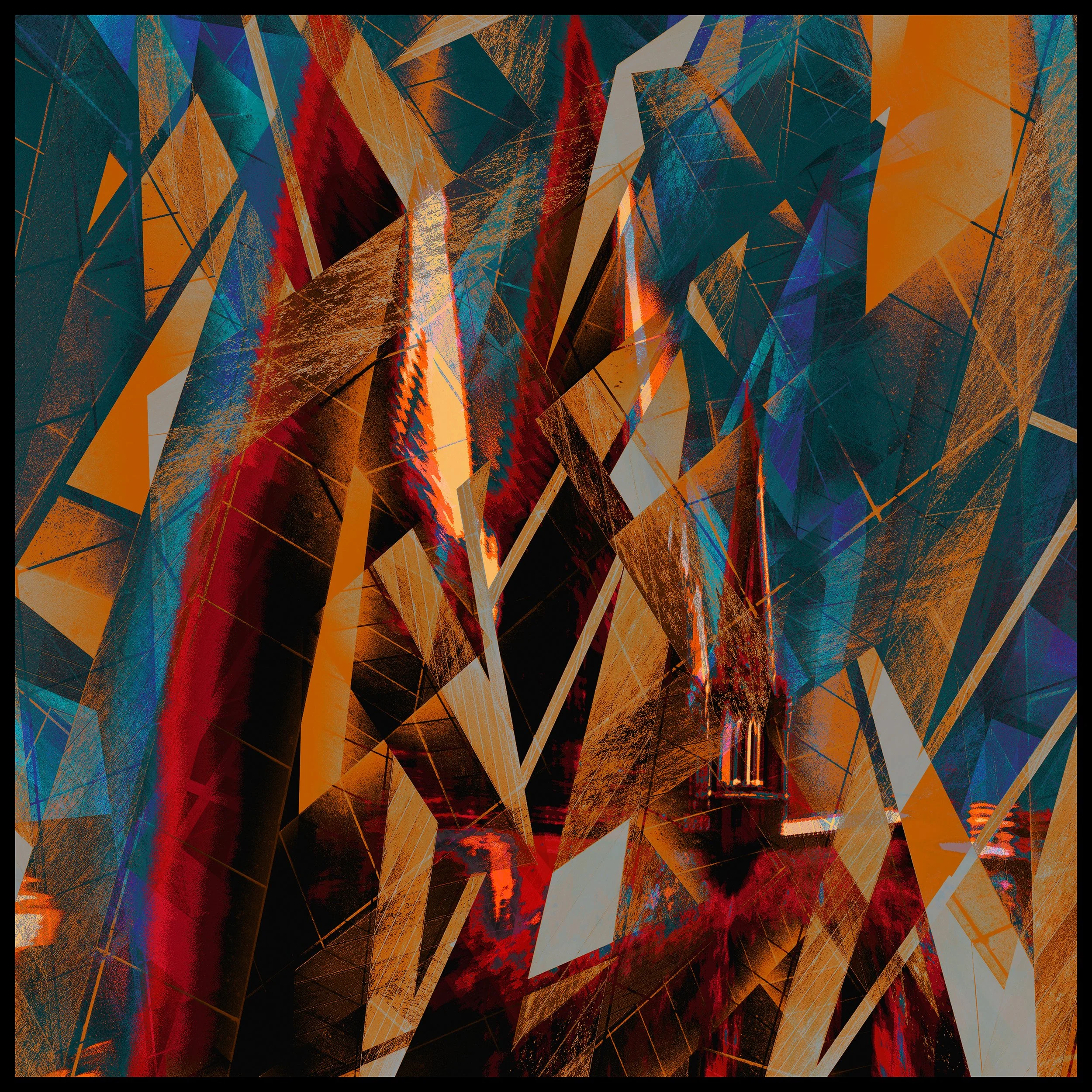 Kölner Dom, 2022, Photopainting, 50 x 75 cm