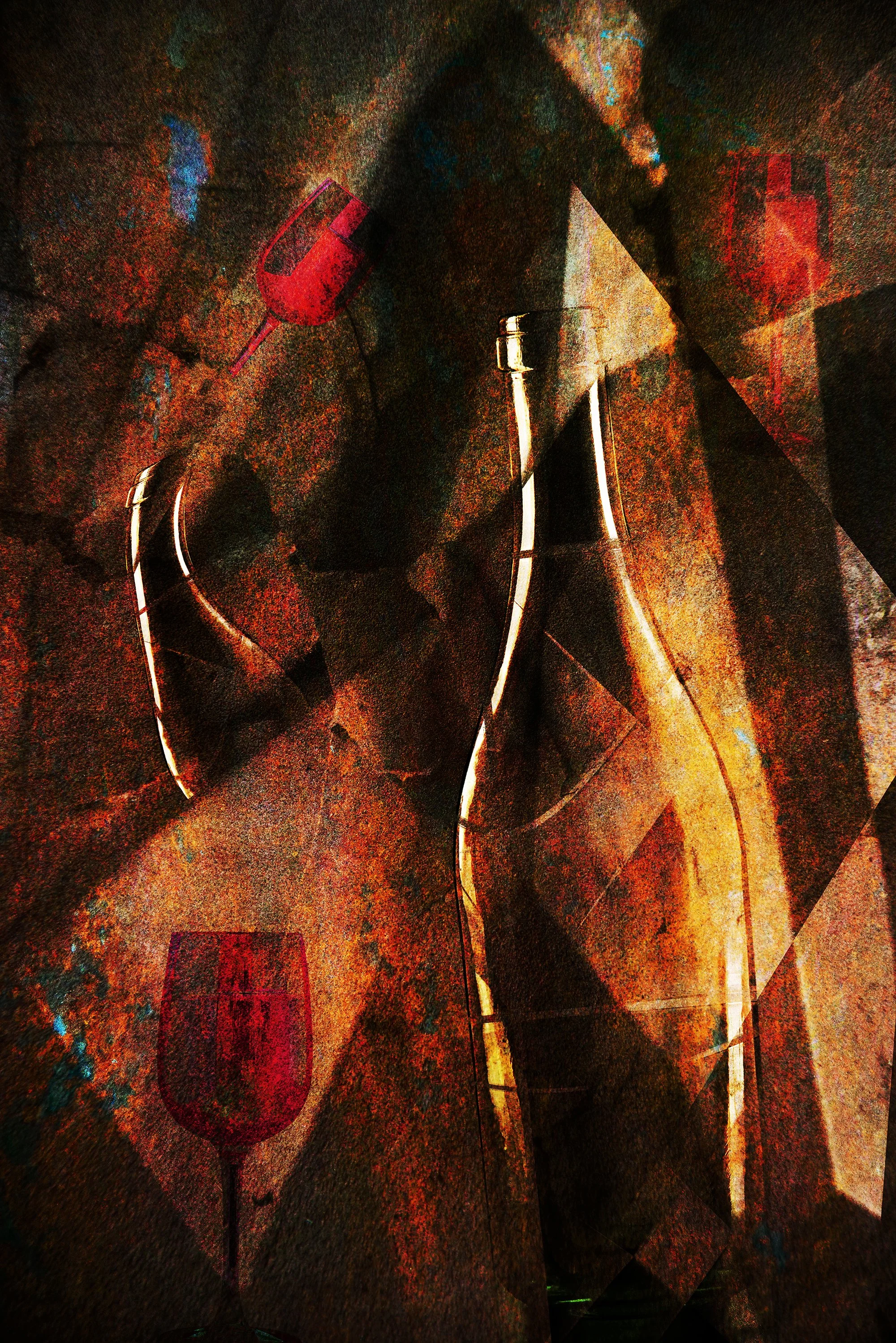 Wine, 2025, Photopainting, 50 x 75cm